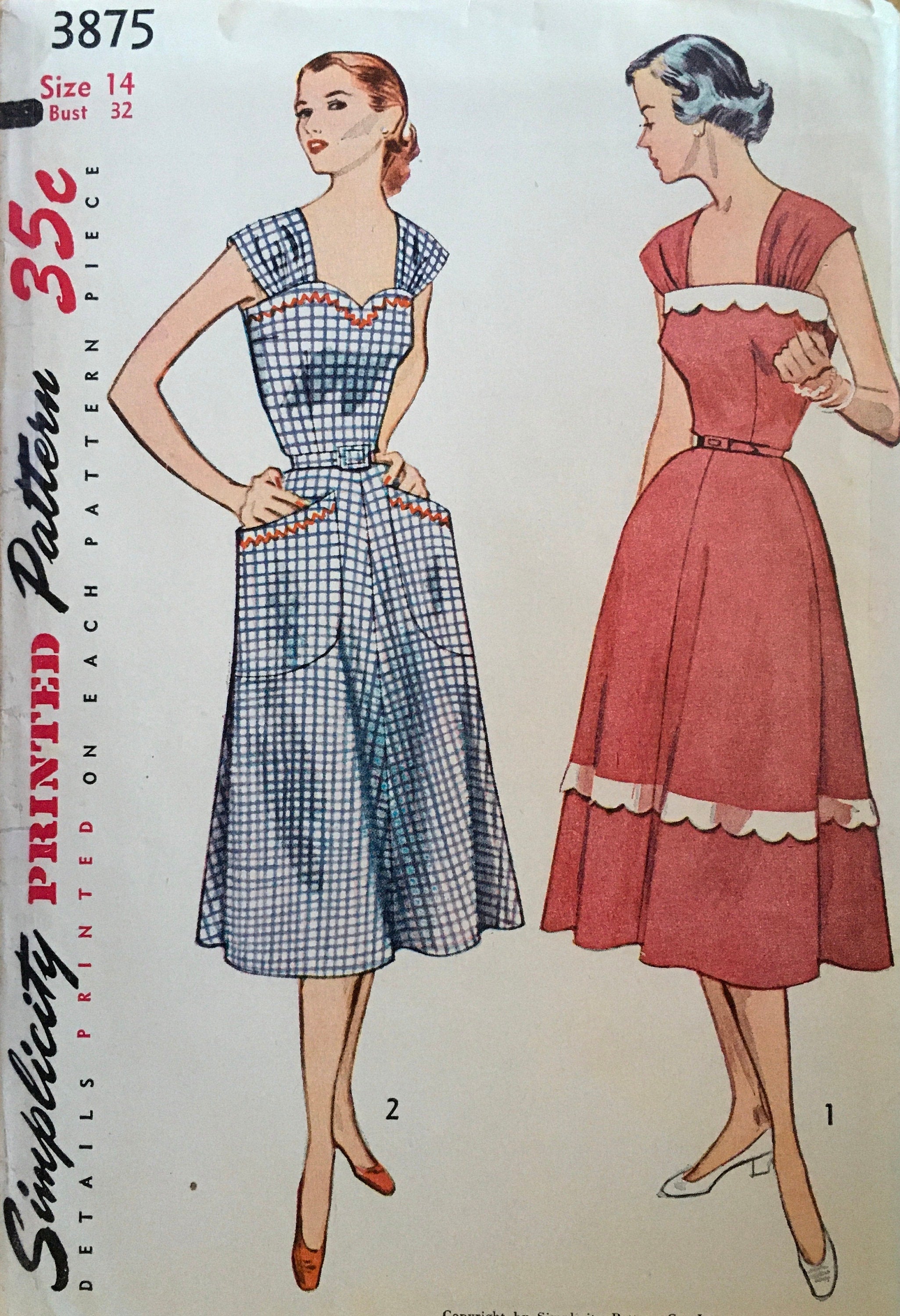 Simplicity 3875 Sewing Pattern (Vintage) UNCUT