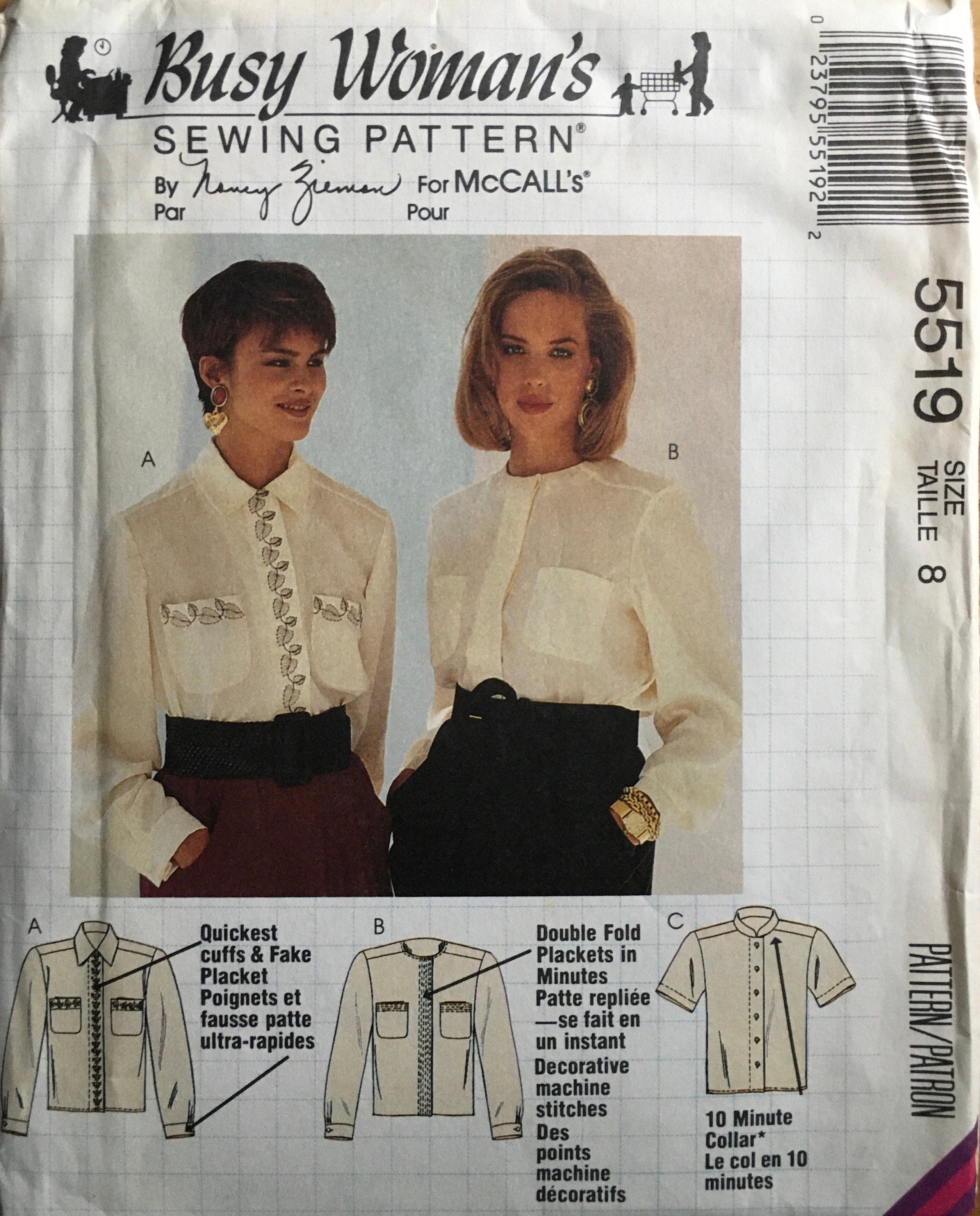 Busy Woman’s 5519 Sewing Pattern (Vintage) UNCUT