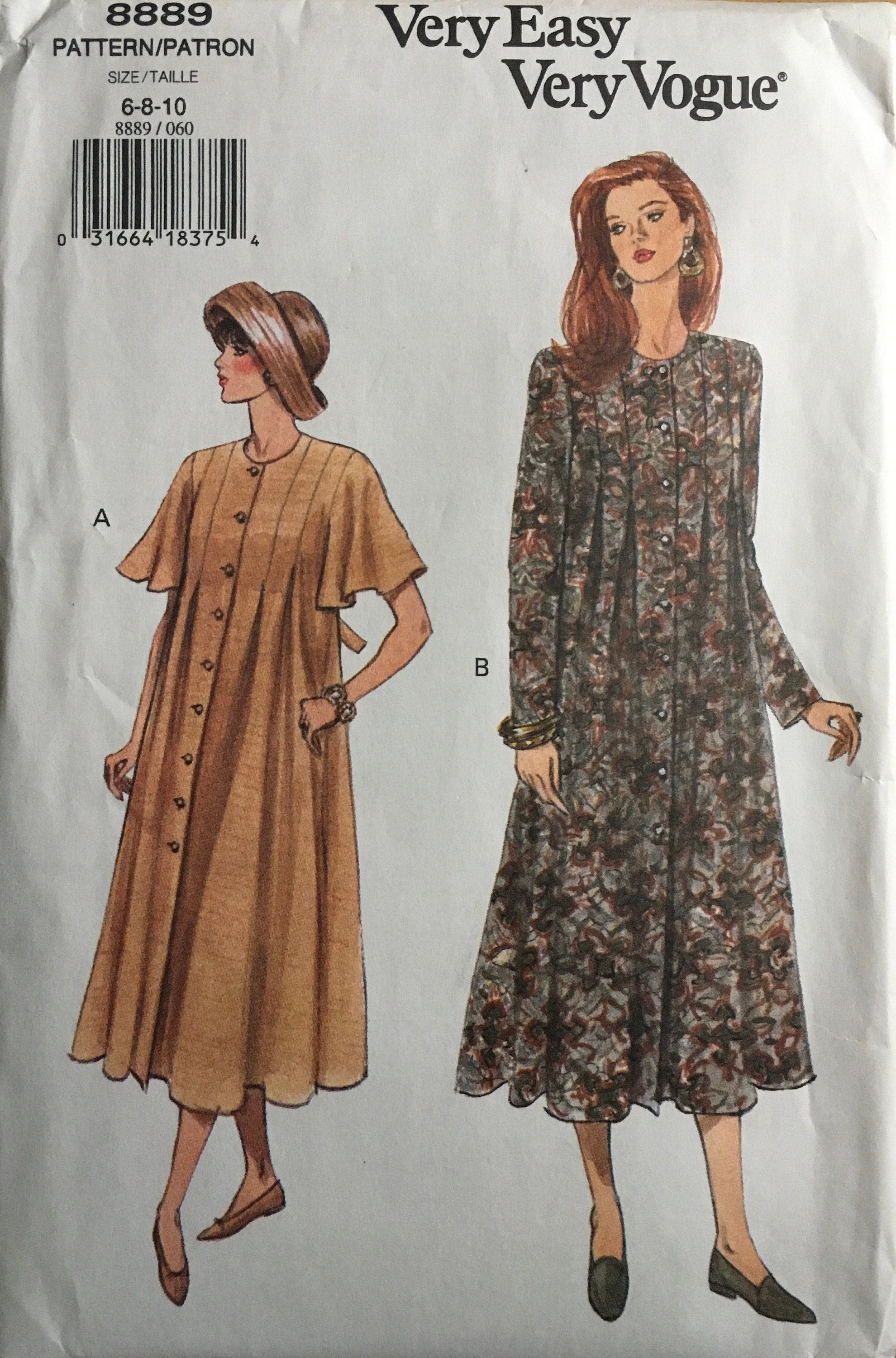 Vogue 8889 Sewing Pattern (Vintage) UNCUT