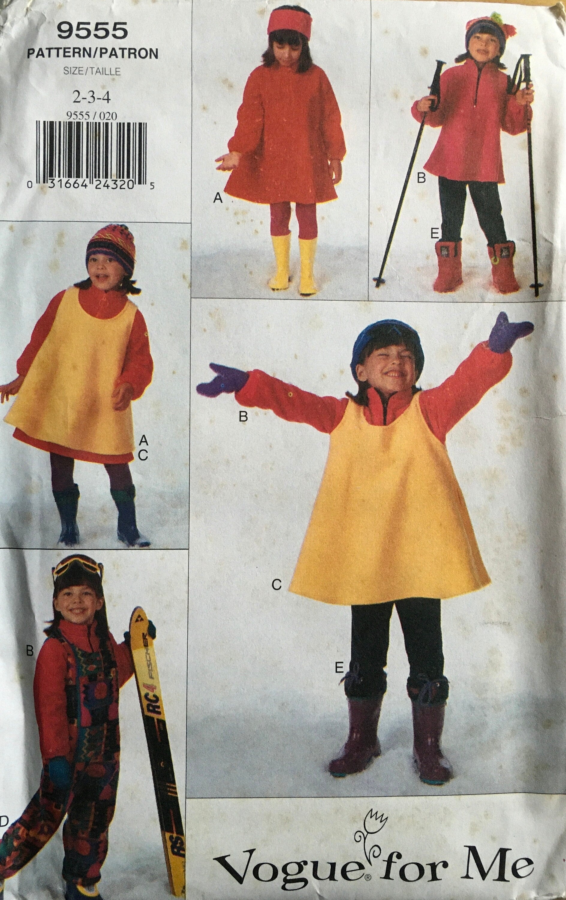 Vogue 9555 Sewing Pattern (Vintage) UNCUT