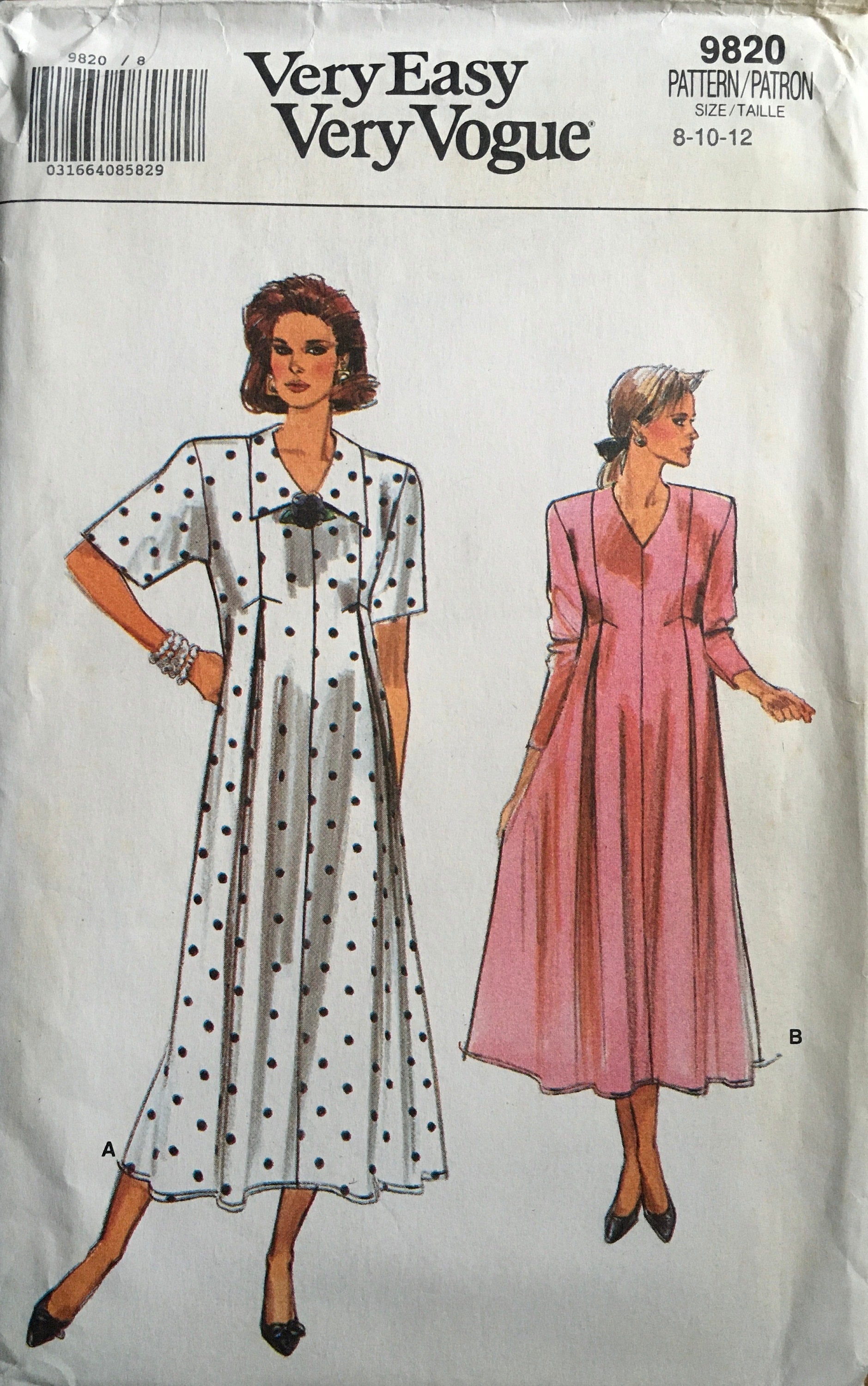 Vogue 9820 Sewing Pattern (Vintage) UNCUT