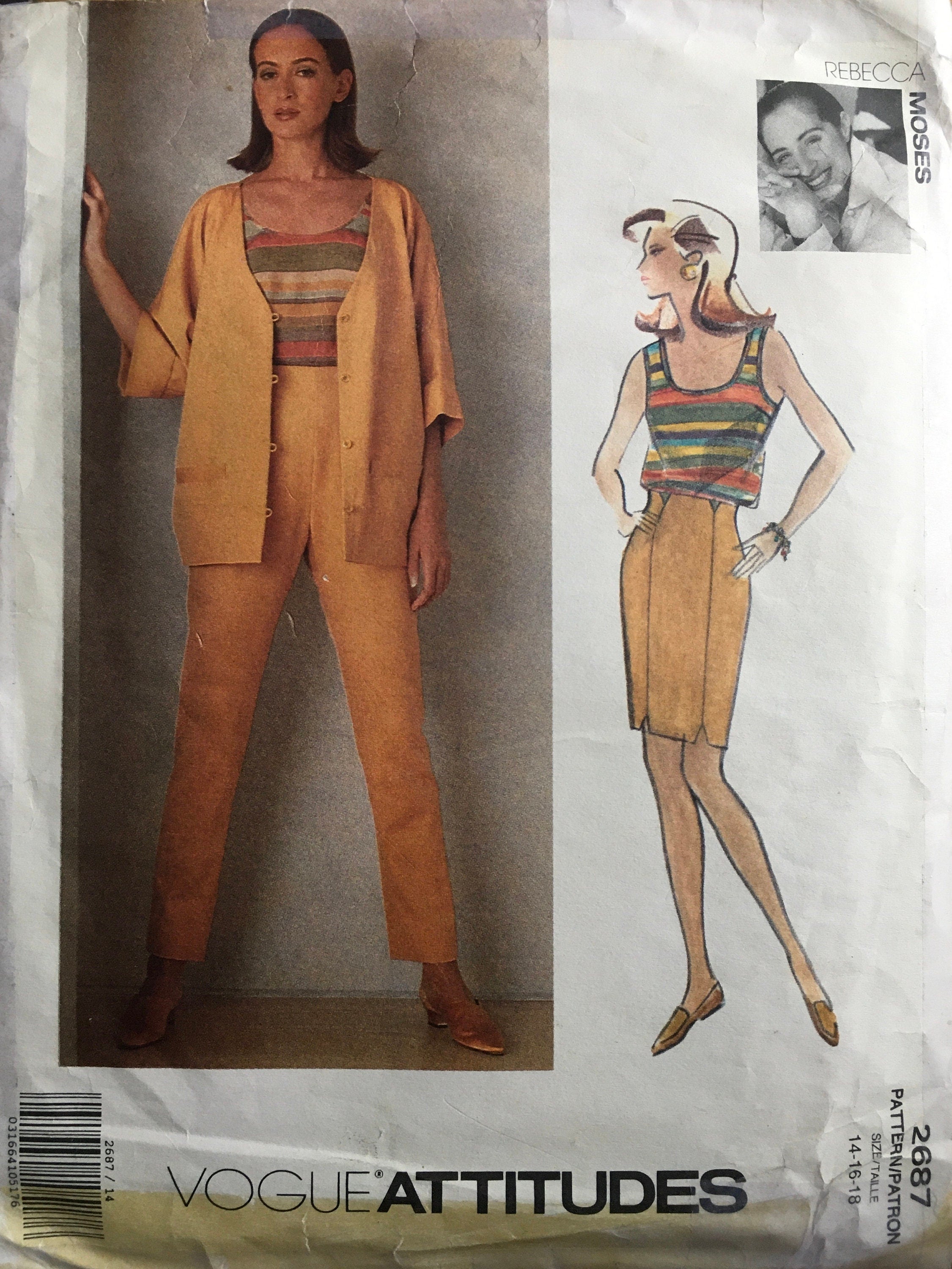 Vogue 2687 Sewing Pattern (Vintage) CUT