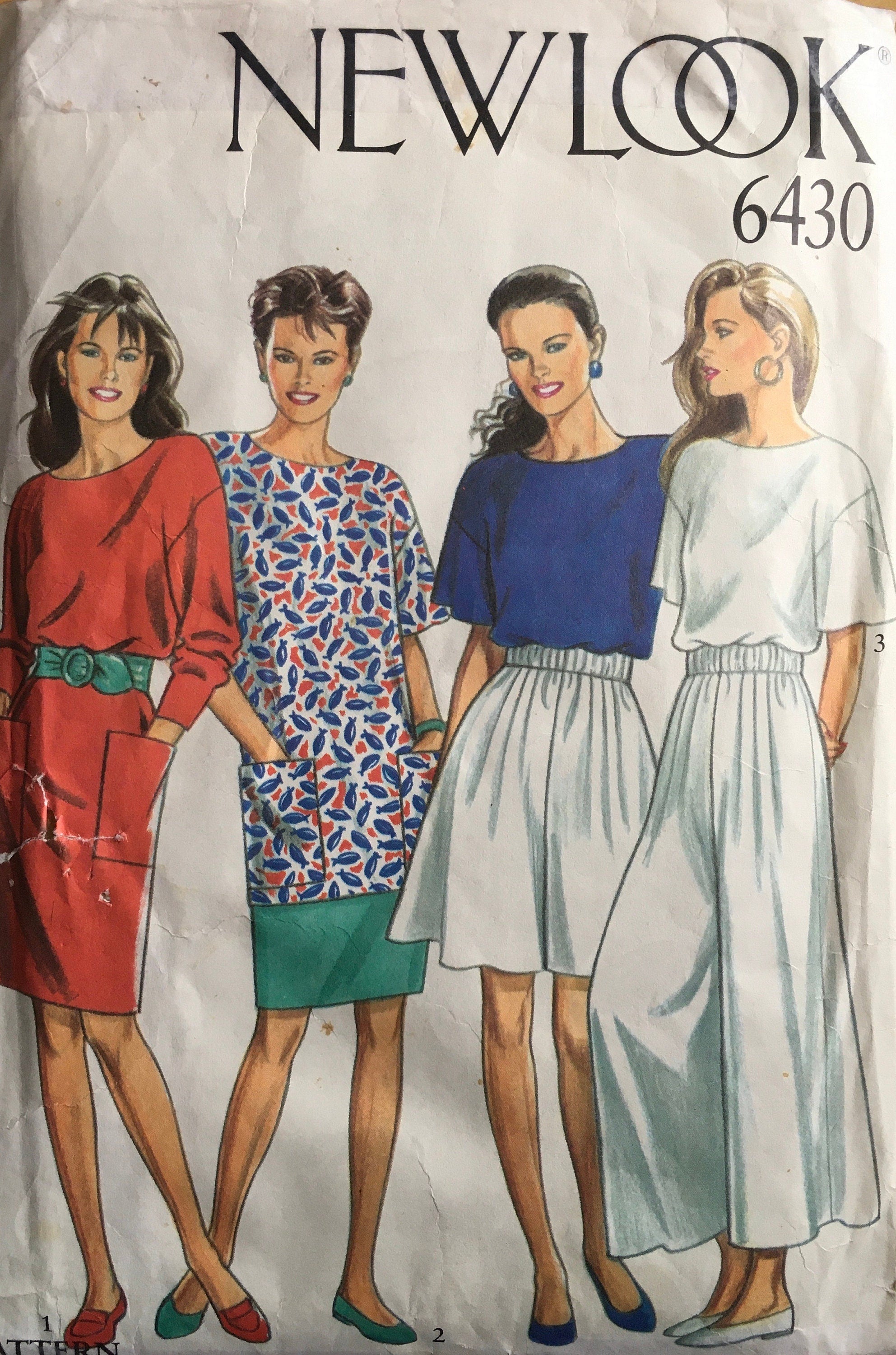 New Look 6430 Sewing Pattern (Vintage) CUT