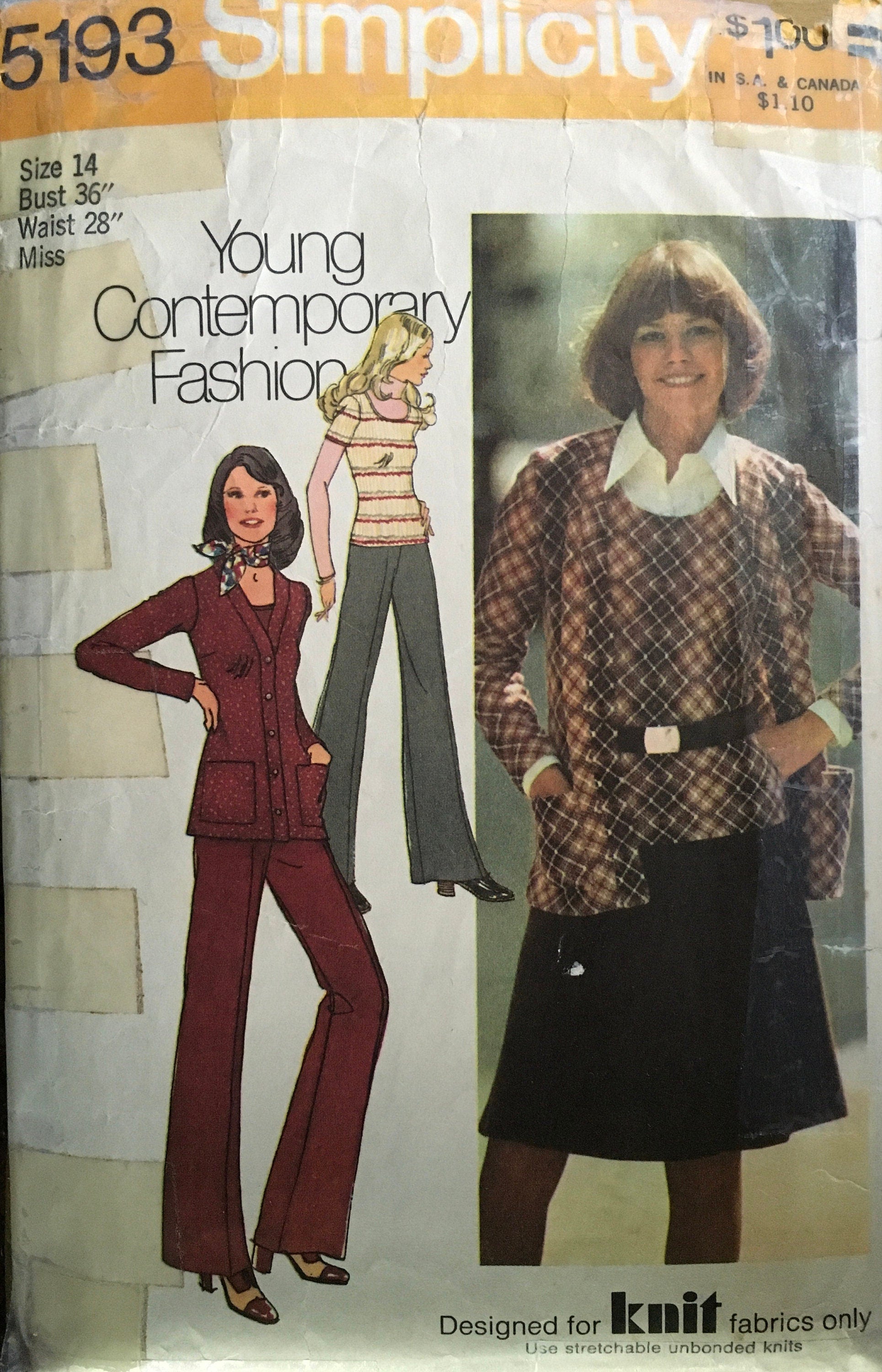 Simplicity 5193 Sewing Pattern (Vintage) CUT