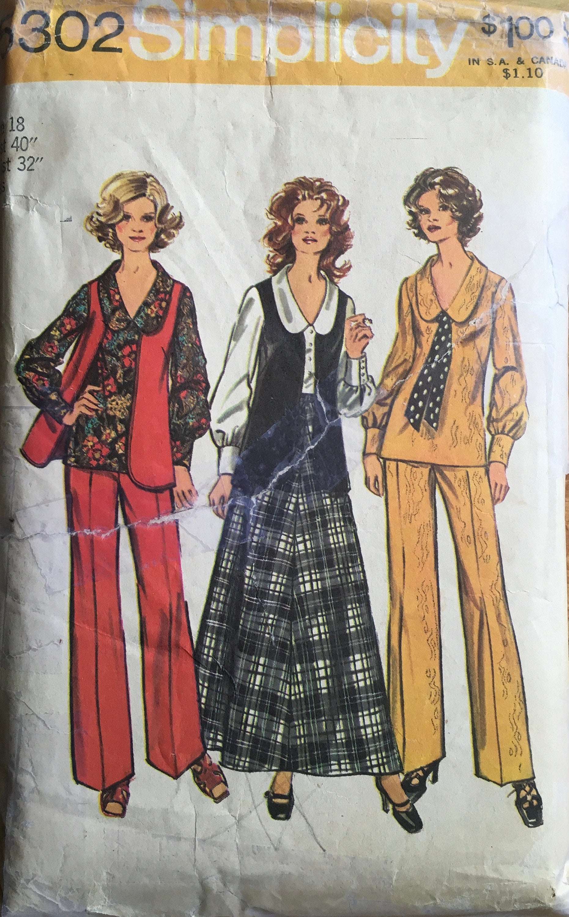 Simplicity 5302 Sewing Pattern (Vintage) CUT