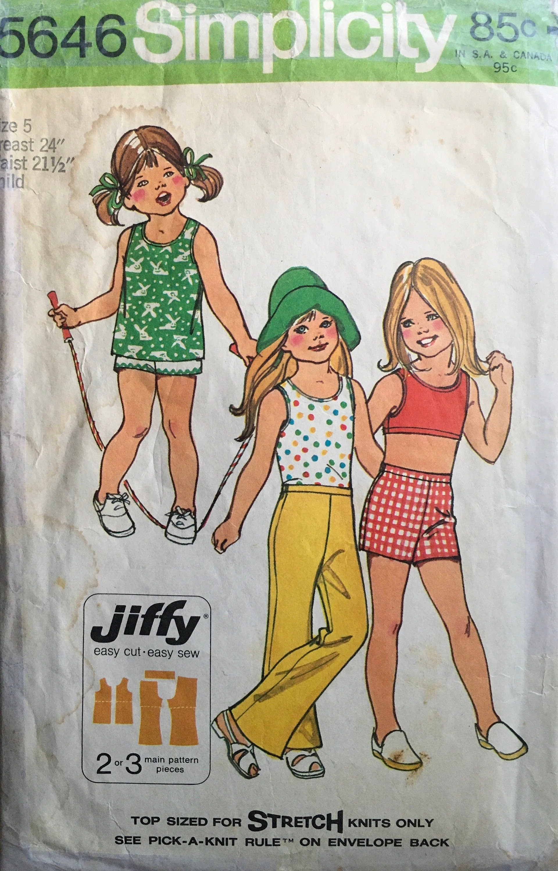 Simplicity 5646 Sewing Pattern (Vintage) CUT