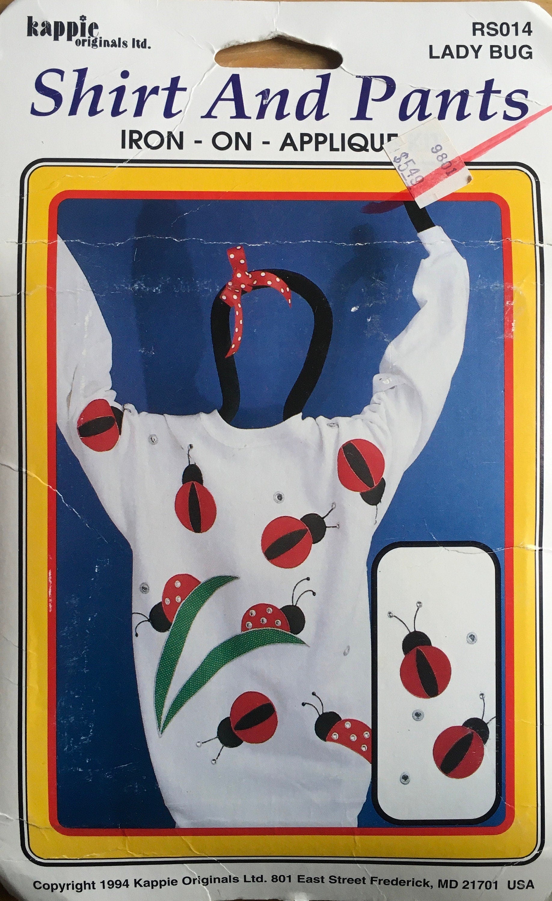 Kappie Iron-On Appliqué Kit (Vintage) UNCUT