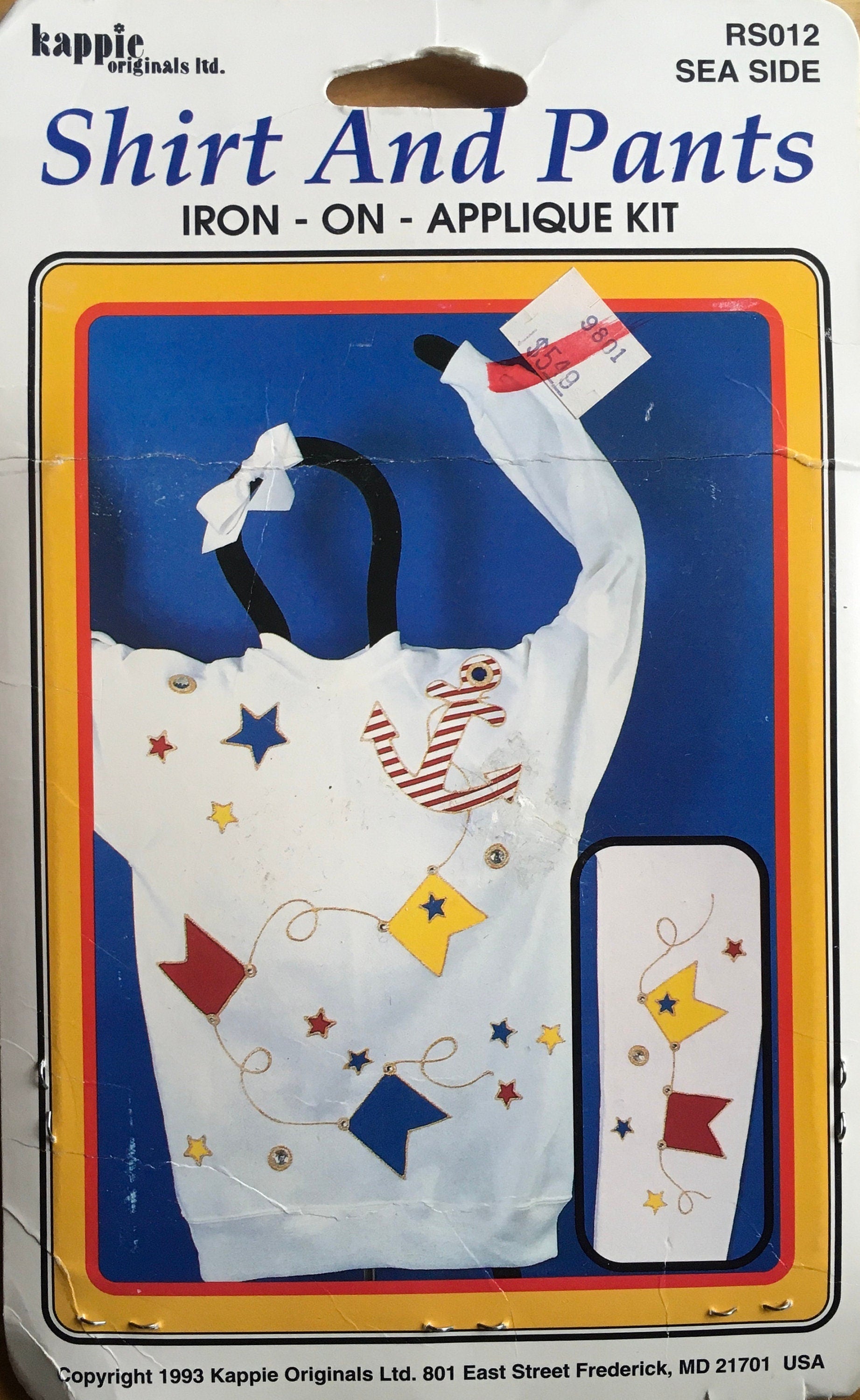 Kappie Iron-On Appliqué Kit (Vintage) UNCUT