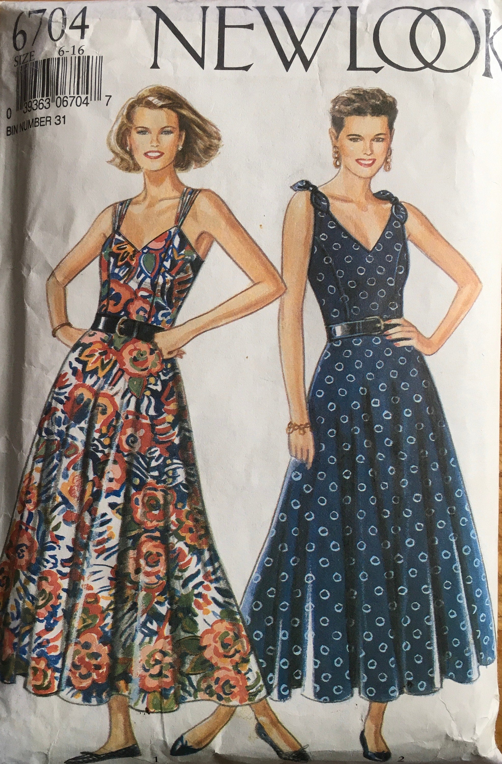 New Look 6704 Sewing Pattern (Vintage) CUT