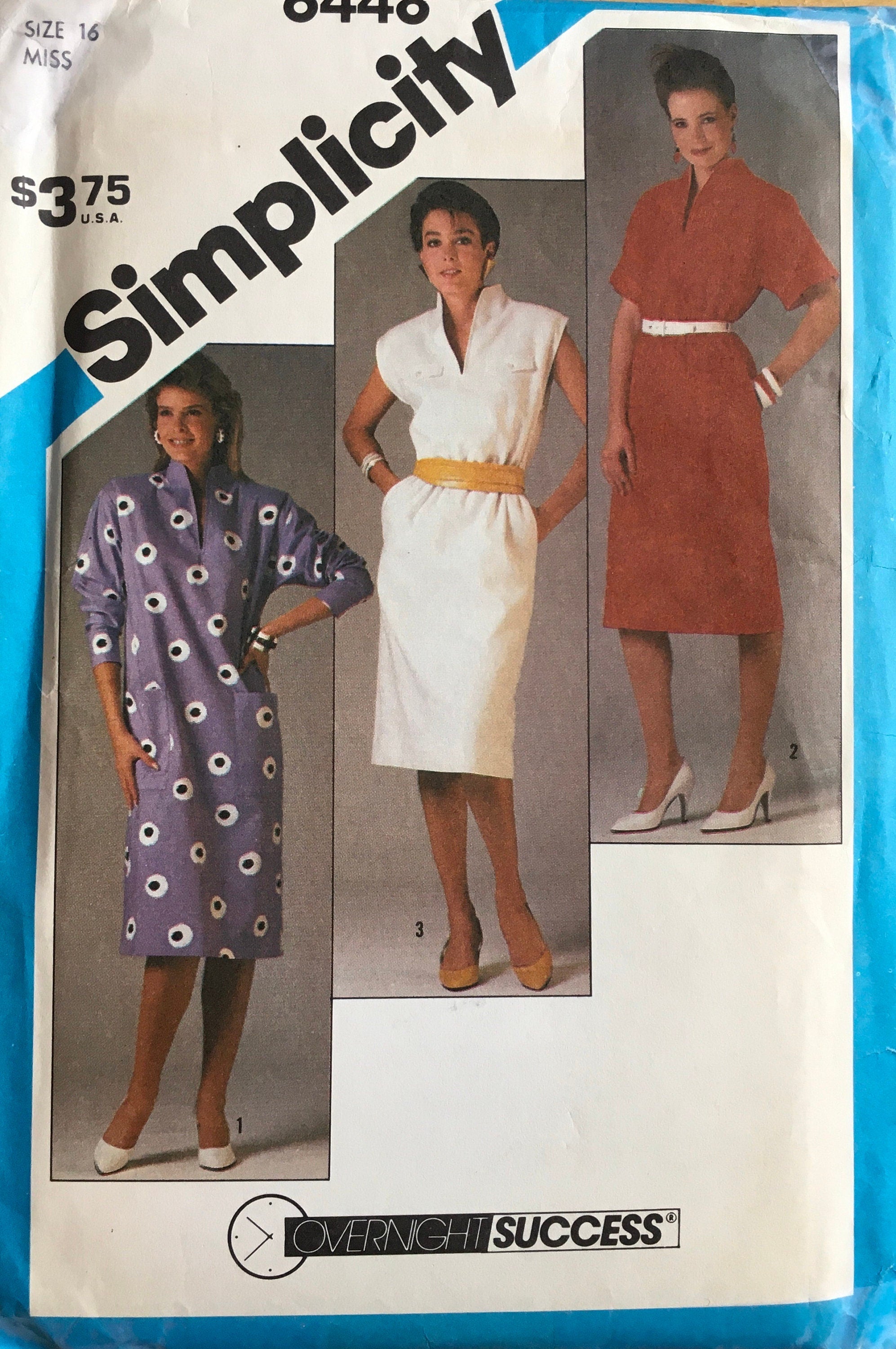 Simplicity 6448 Sewing Pattern (Vintage) UNCUT