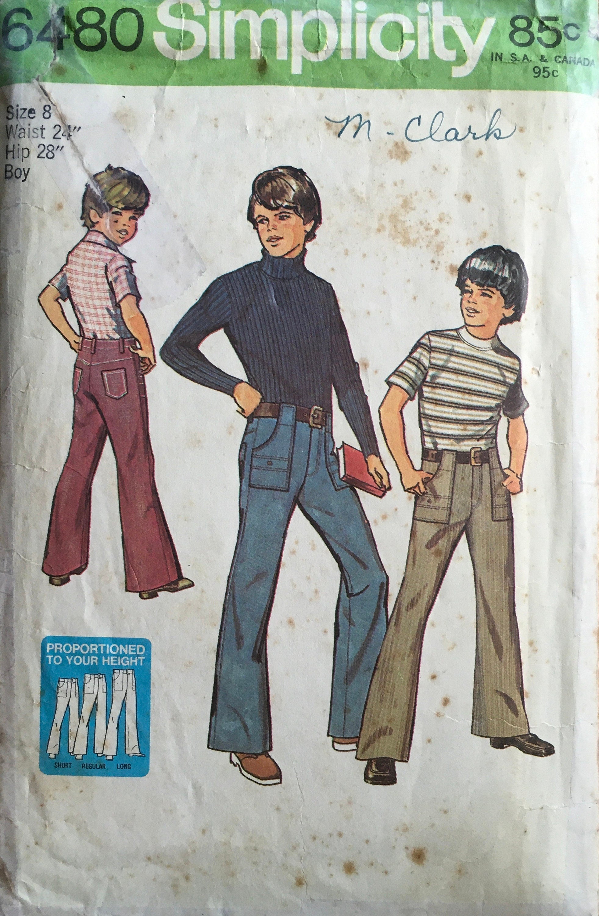 Simplicity 6480 Sewing Pattern (Vintage) CUT