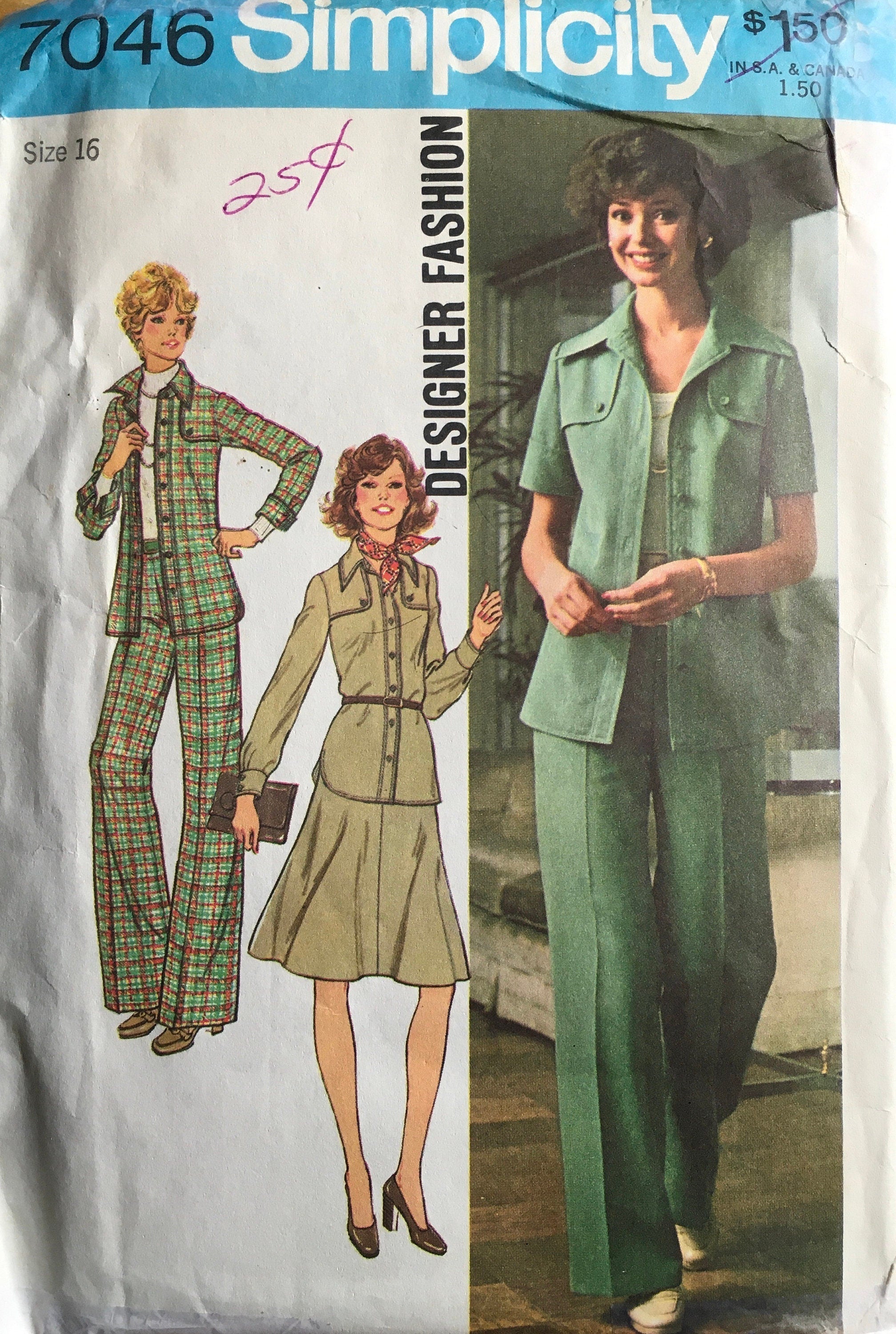 Simplicity 7046 Sewing Pattern (Vintage) UNCUT