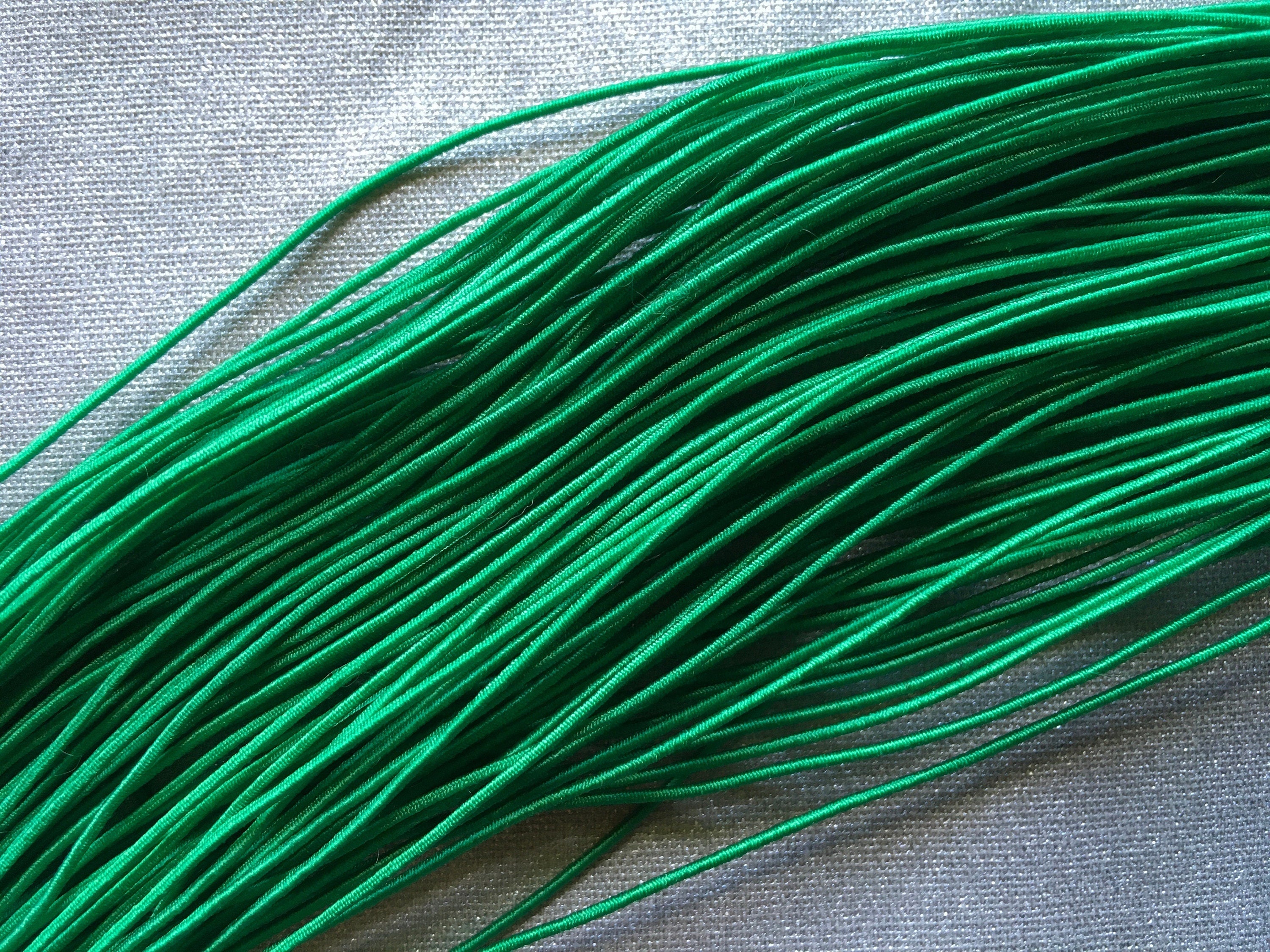 0.8-1mm Nylon Coated Round Elastic Stretch String/Cord (Jade)