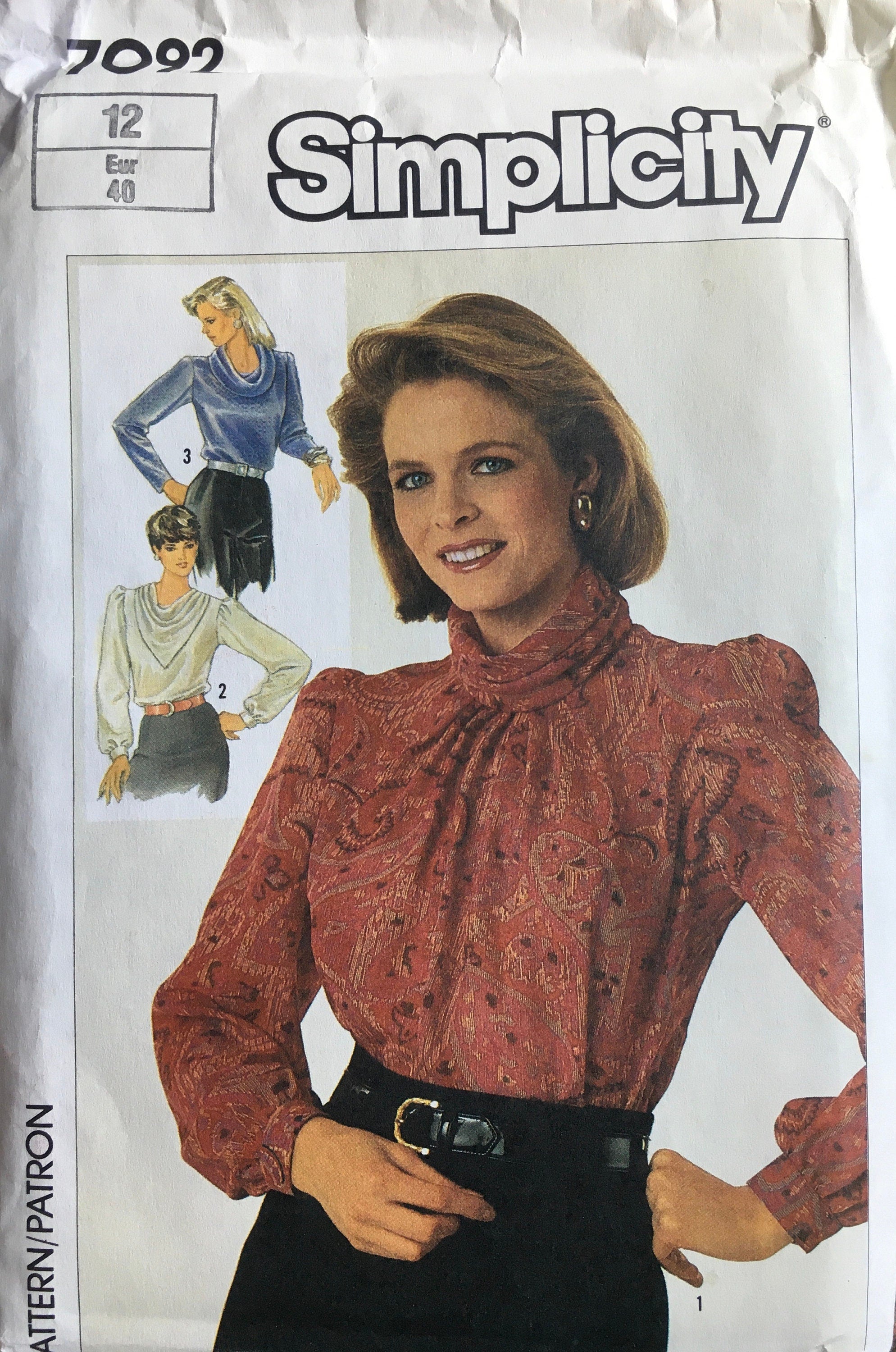Simplicity 7092 Sewing Pattern (Vintage) UNCUT