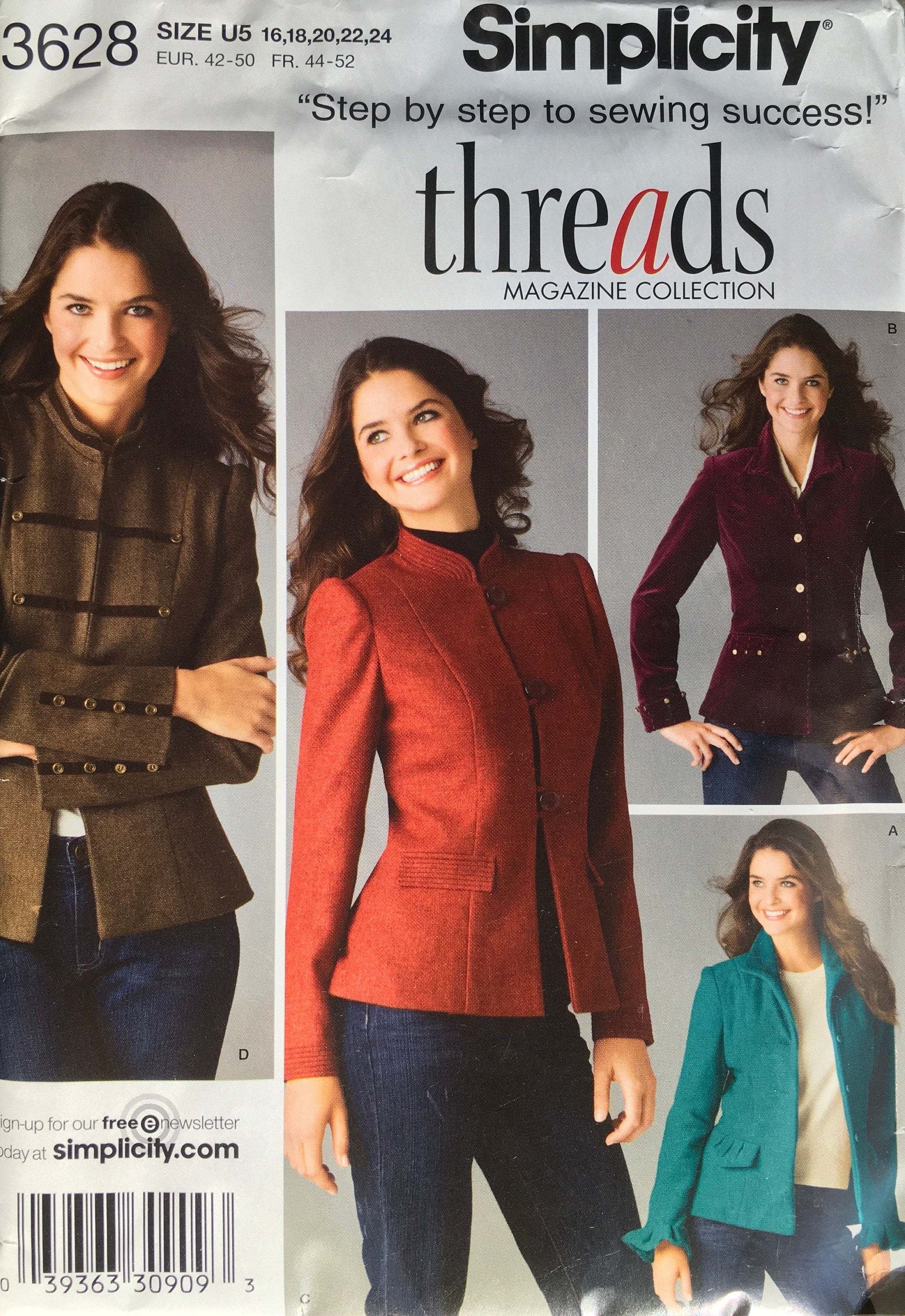 Simplicity 3628 Sewing Pattern UNCUT