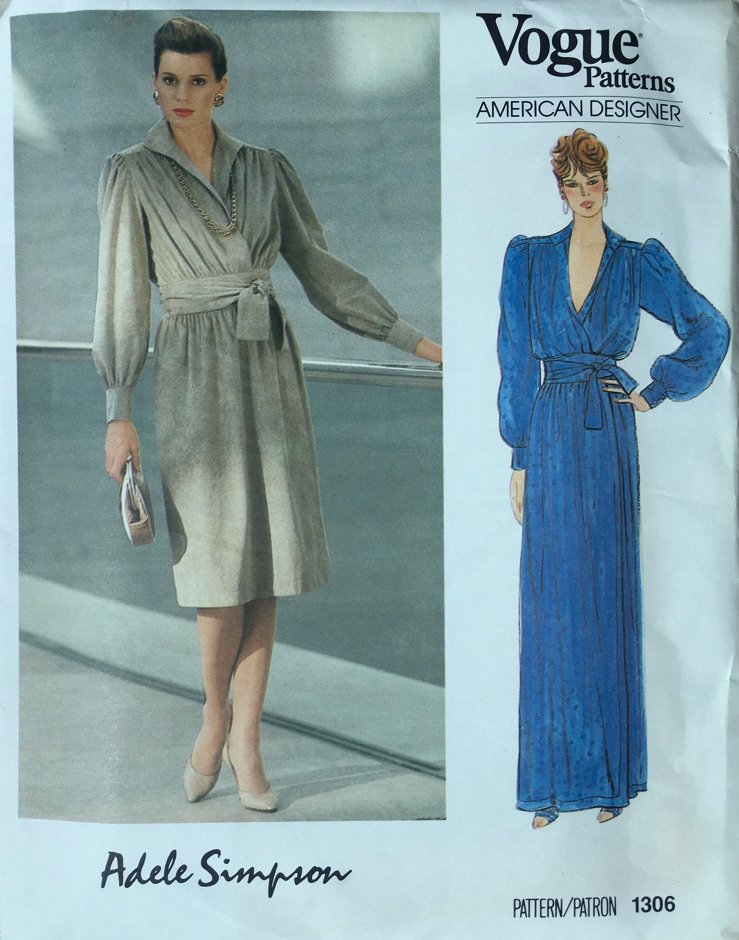 Vogue 1306 Sewing Pattern (Vintage) UNCUT