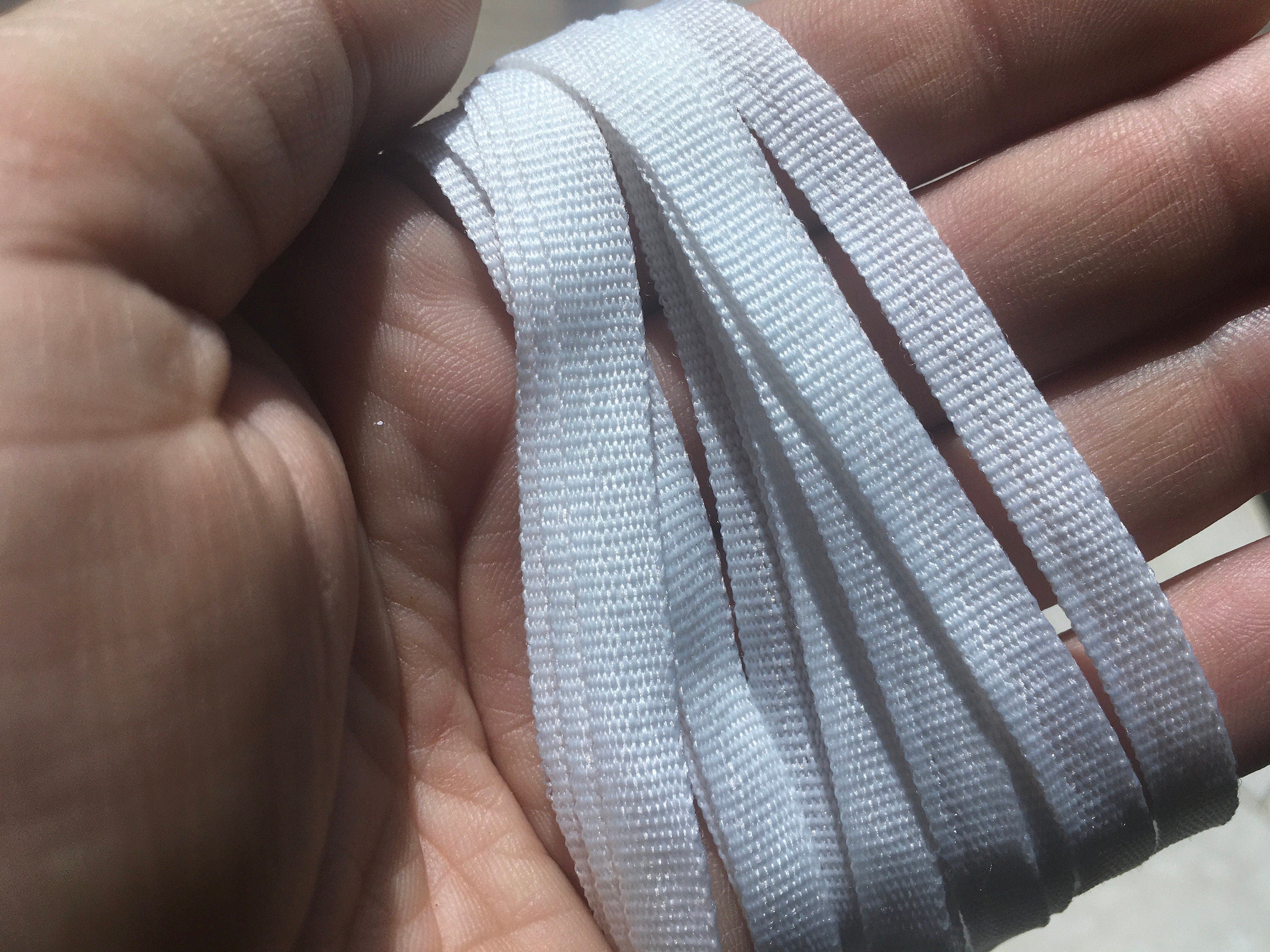 10/20/30 Yards Grosgrain Ribbon 5mm (3/16") White or Black