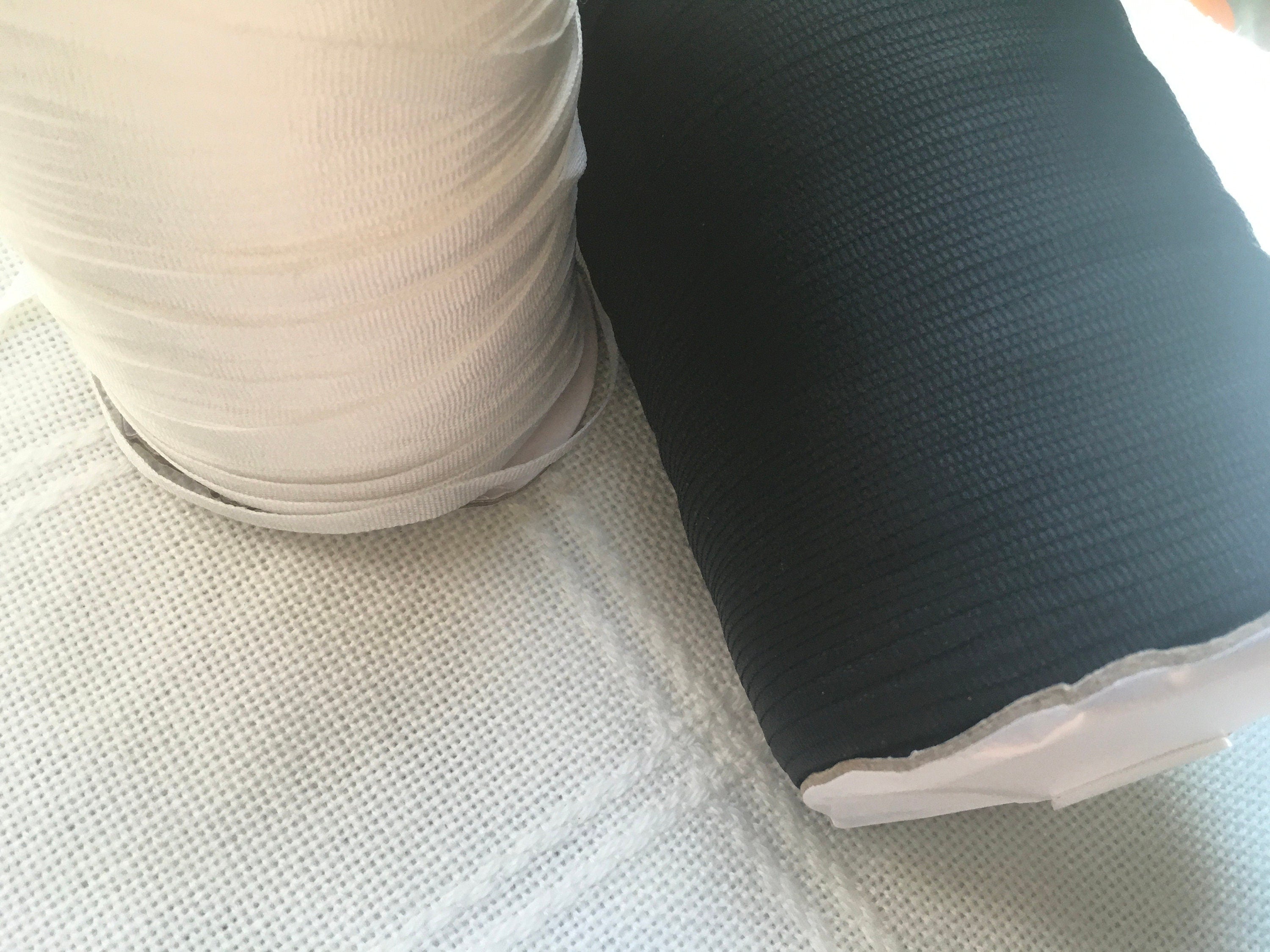 10/20/30 Yards Grosgrain Ribbon 5mm (3/16") White or Black