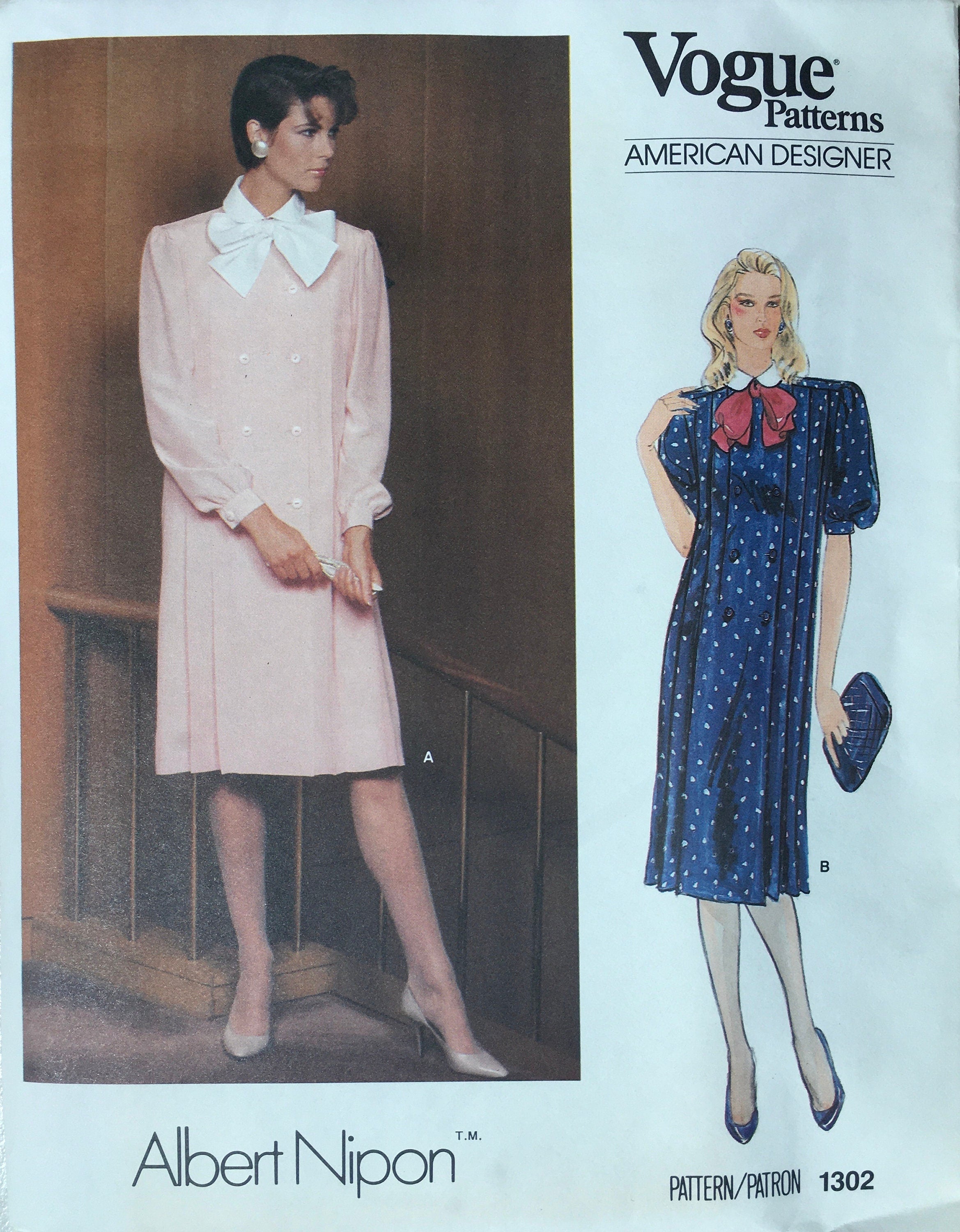 Vogue 1302 Sewing Pattern (Vintage) UNCUT