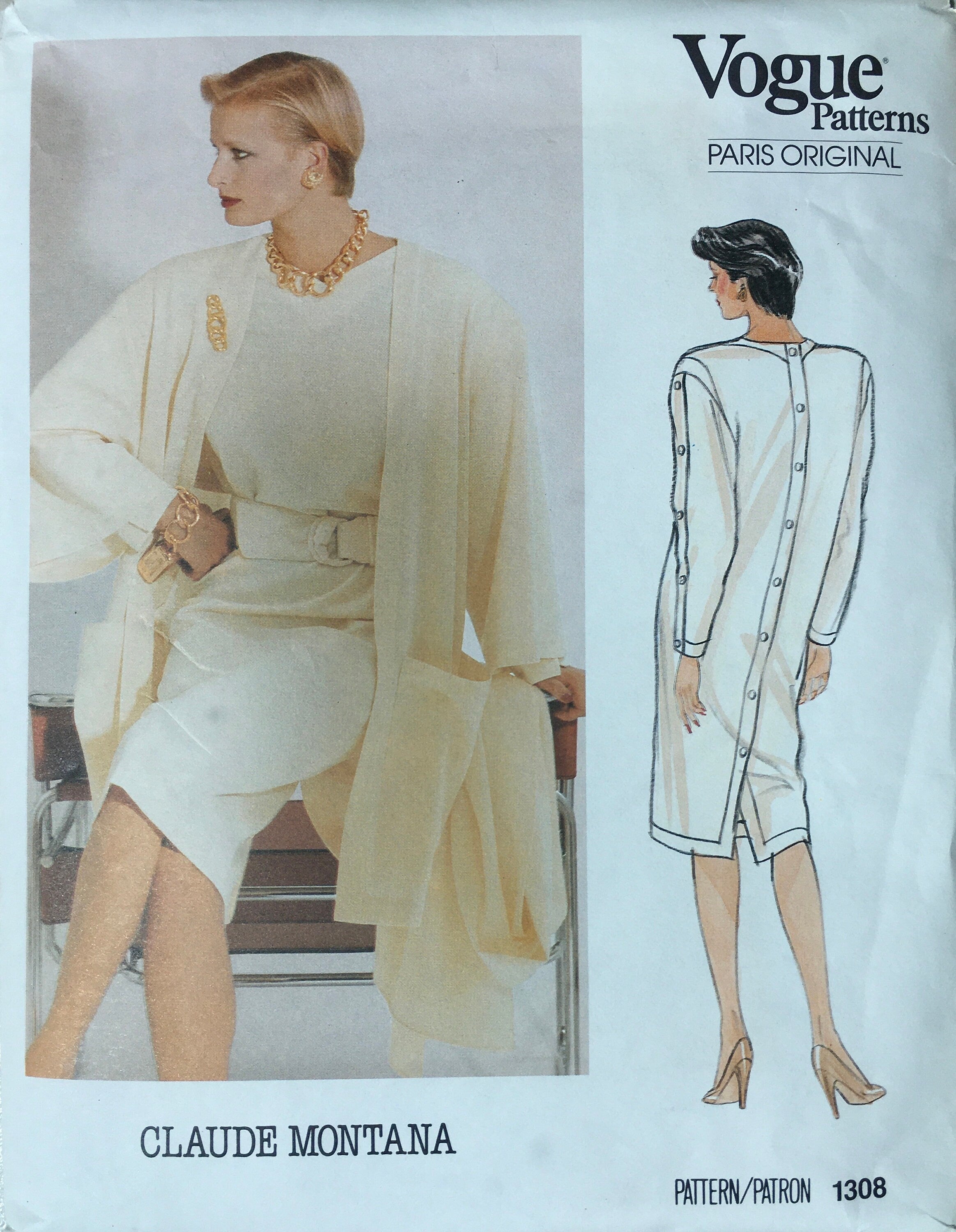 Vogue 1308 Sewing Pattern (Vintage) UNCUT