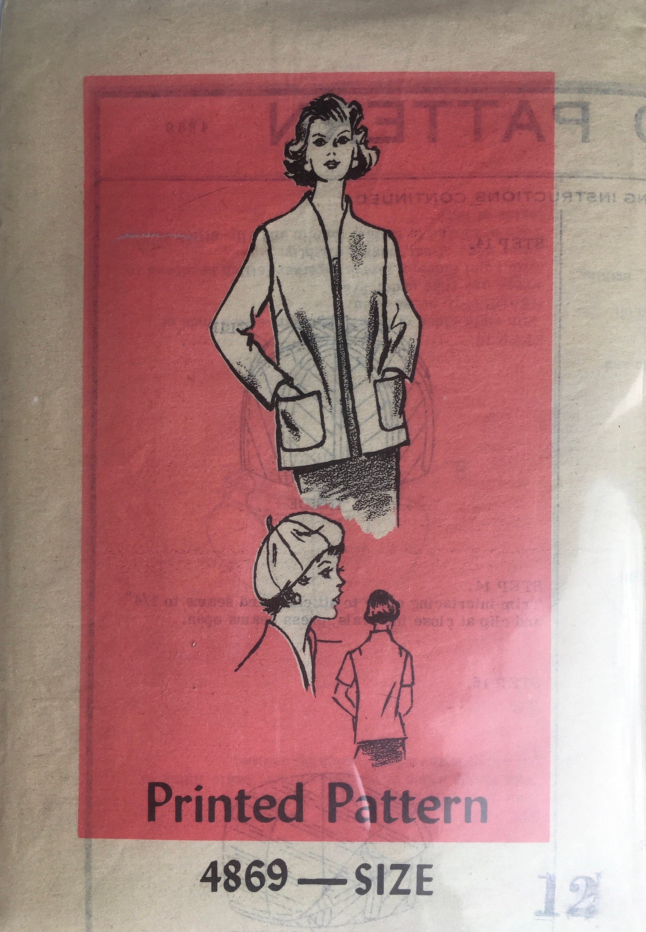 Prominent Designer 4869 Sewing Pattern (Vintage) CUT