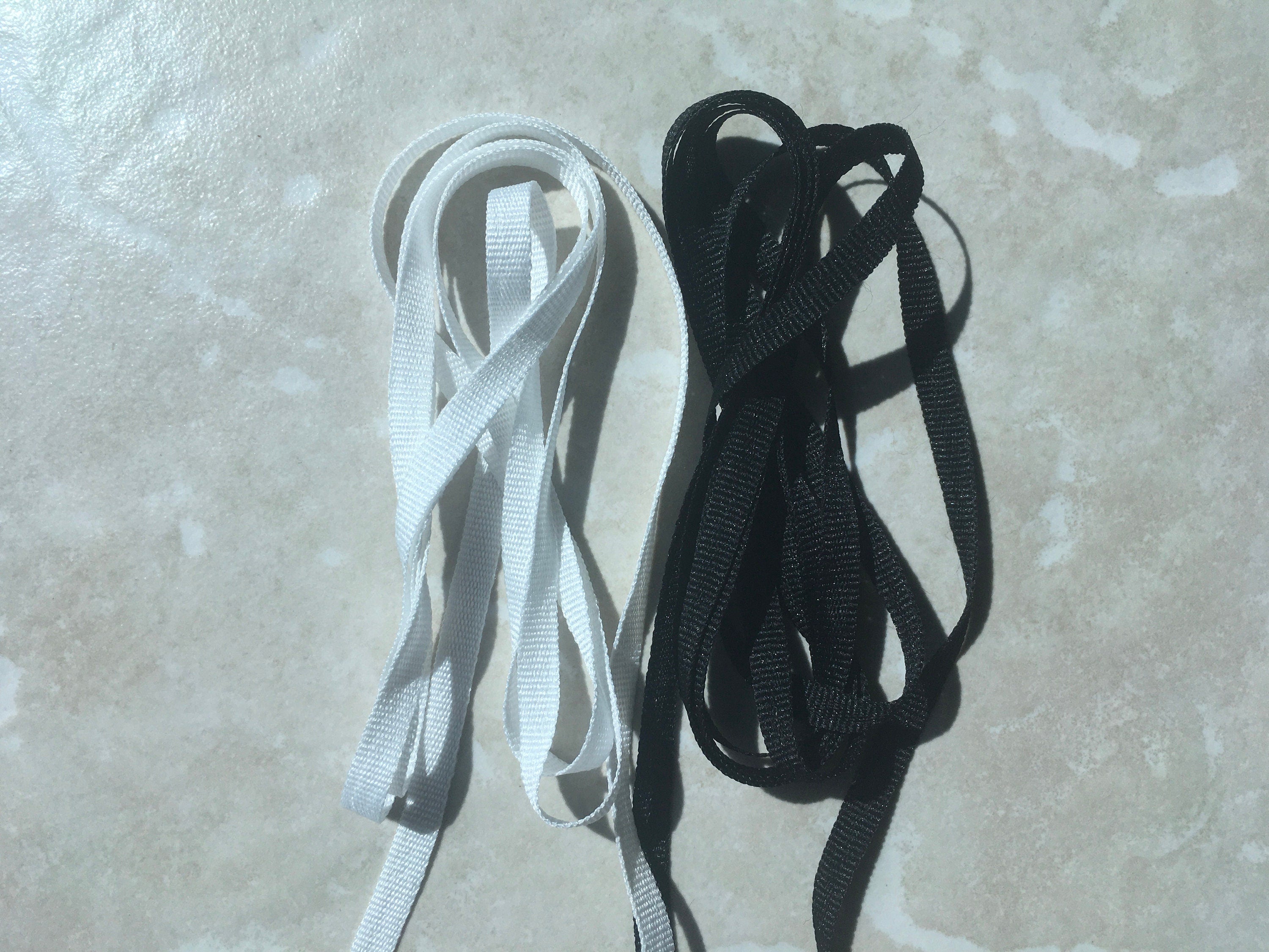 10/20/30 Yards Grosgrain Ribbon 5mm (3/16") White or Black