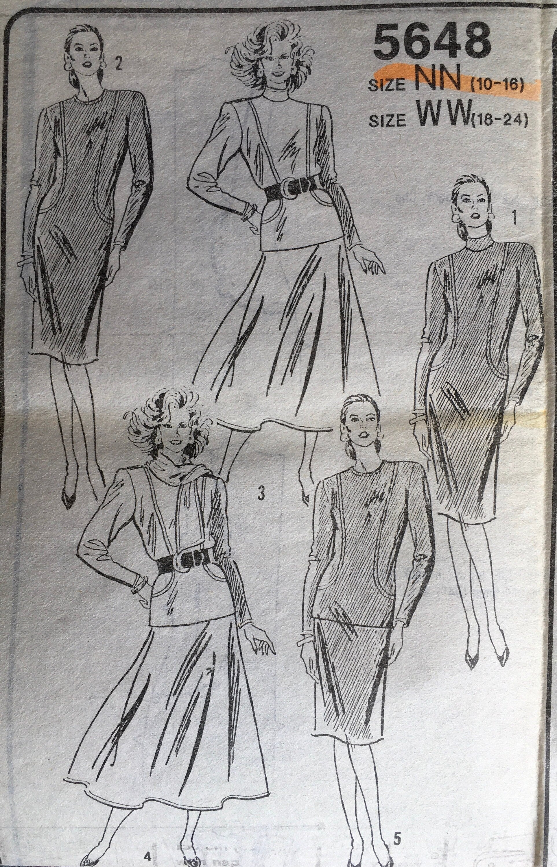 5648 Sewing Pattern (Vintage) UNCUT
