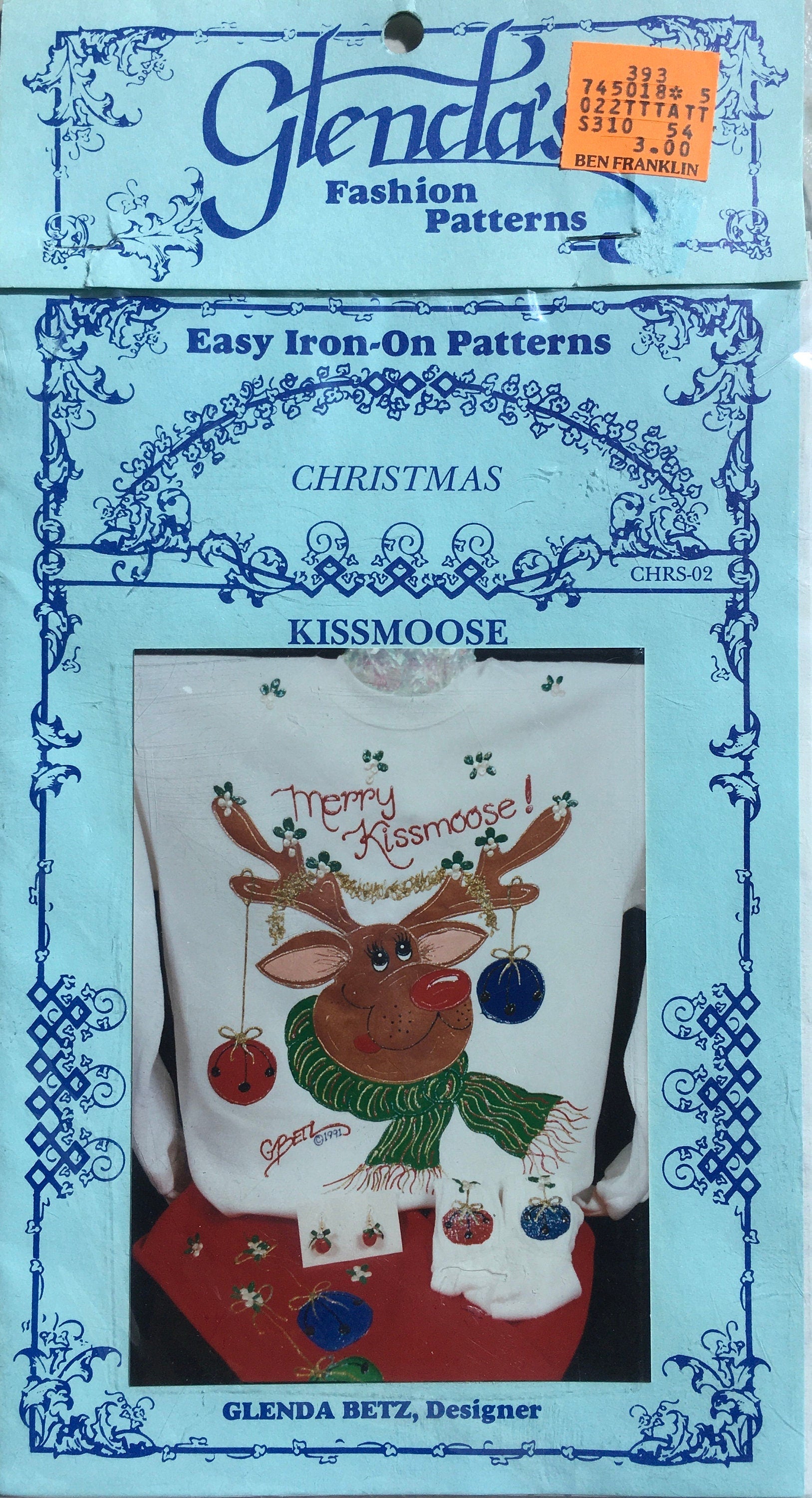 Glendas Iron-On Patterns (Vintage) UNCUT
