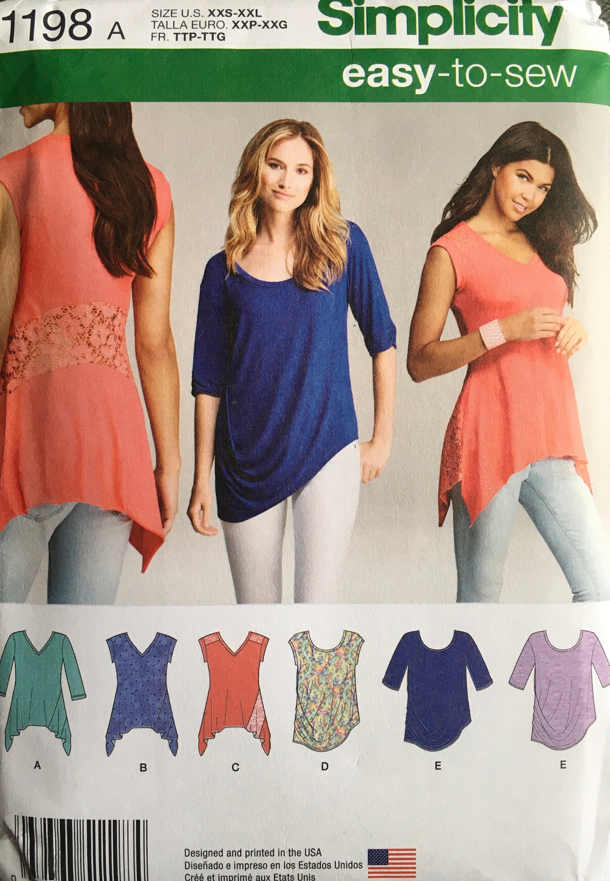 Simplicity 1198 Sewing Pattern (Vintage) UNCUT