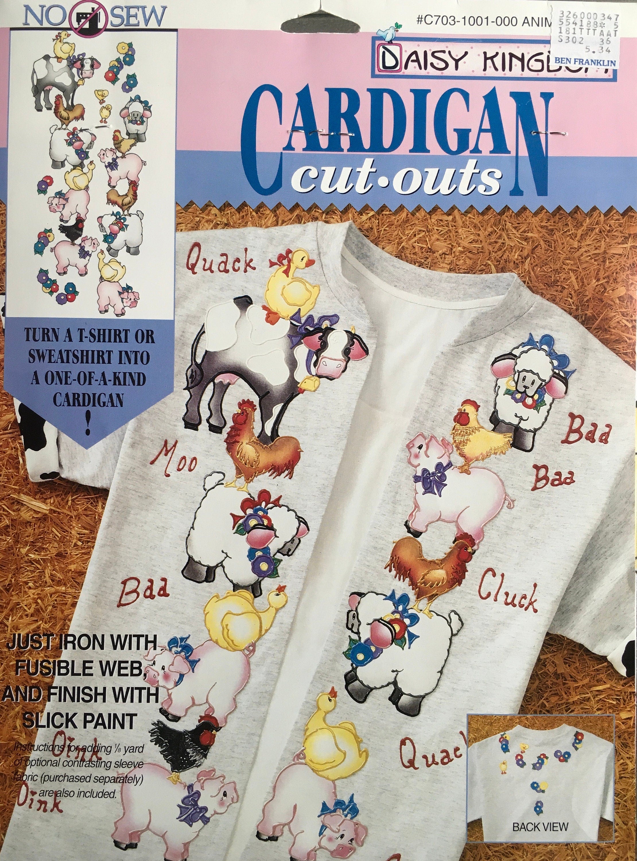 Daisy Kingdom No-Sew Appliqué (Vintage) UNCUT