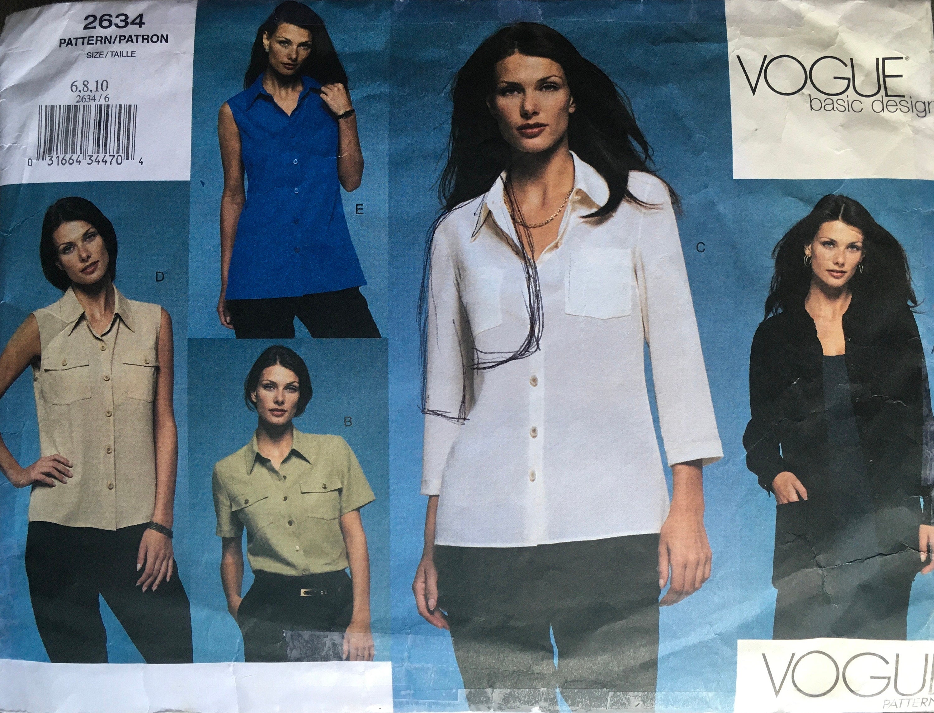 Vogue 2634 Sewing Pattern (Vintage) CUT