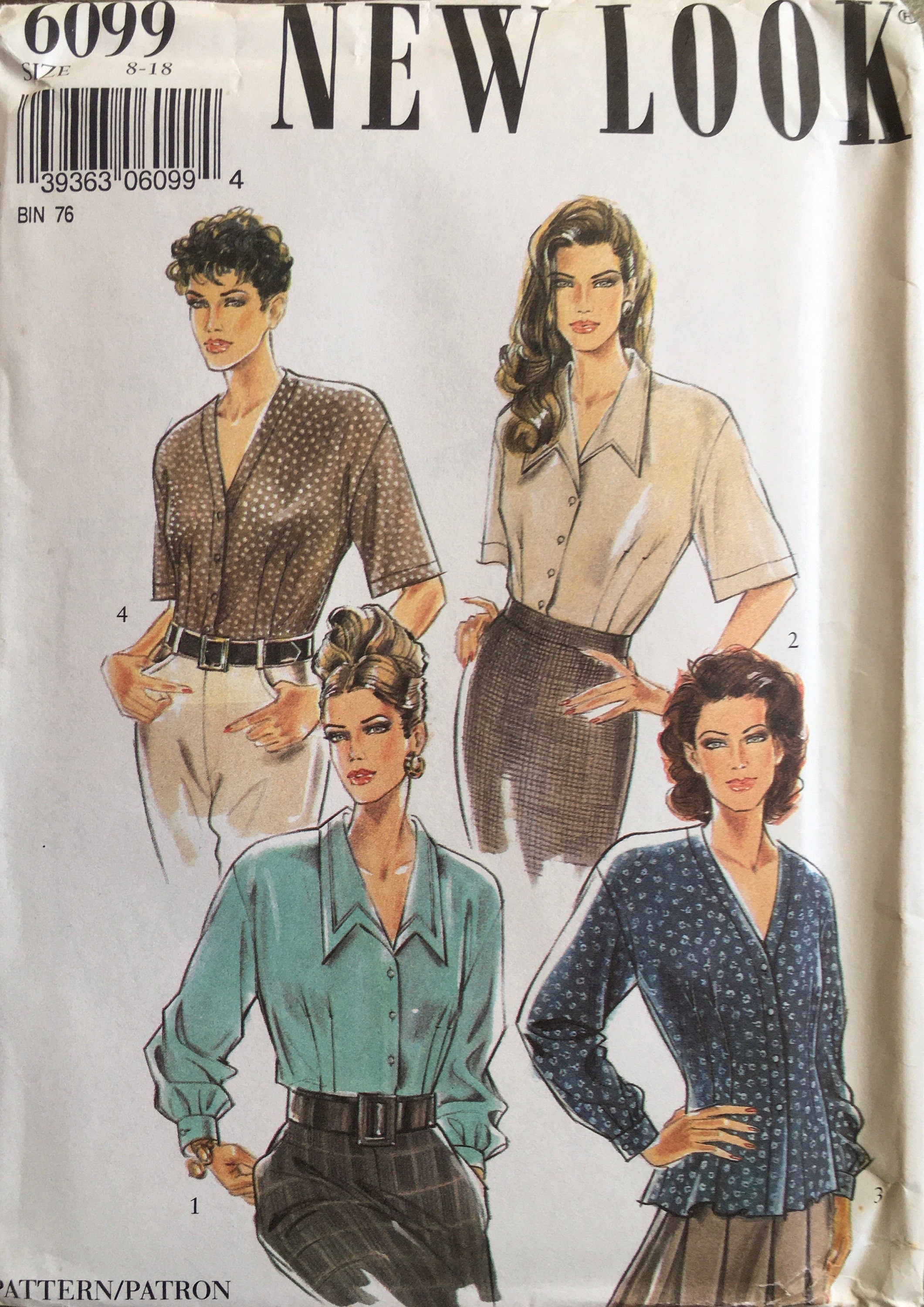 New Look 6099 Sewing Pattern (Vintage) UNCUT