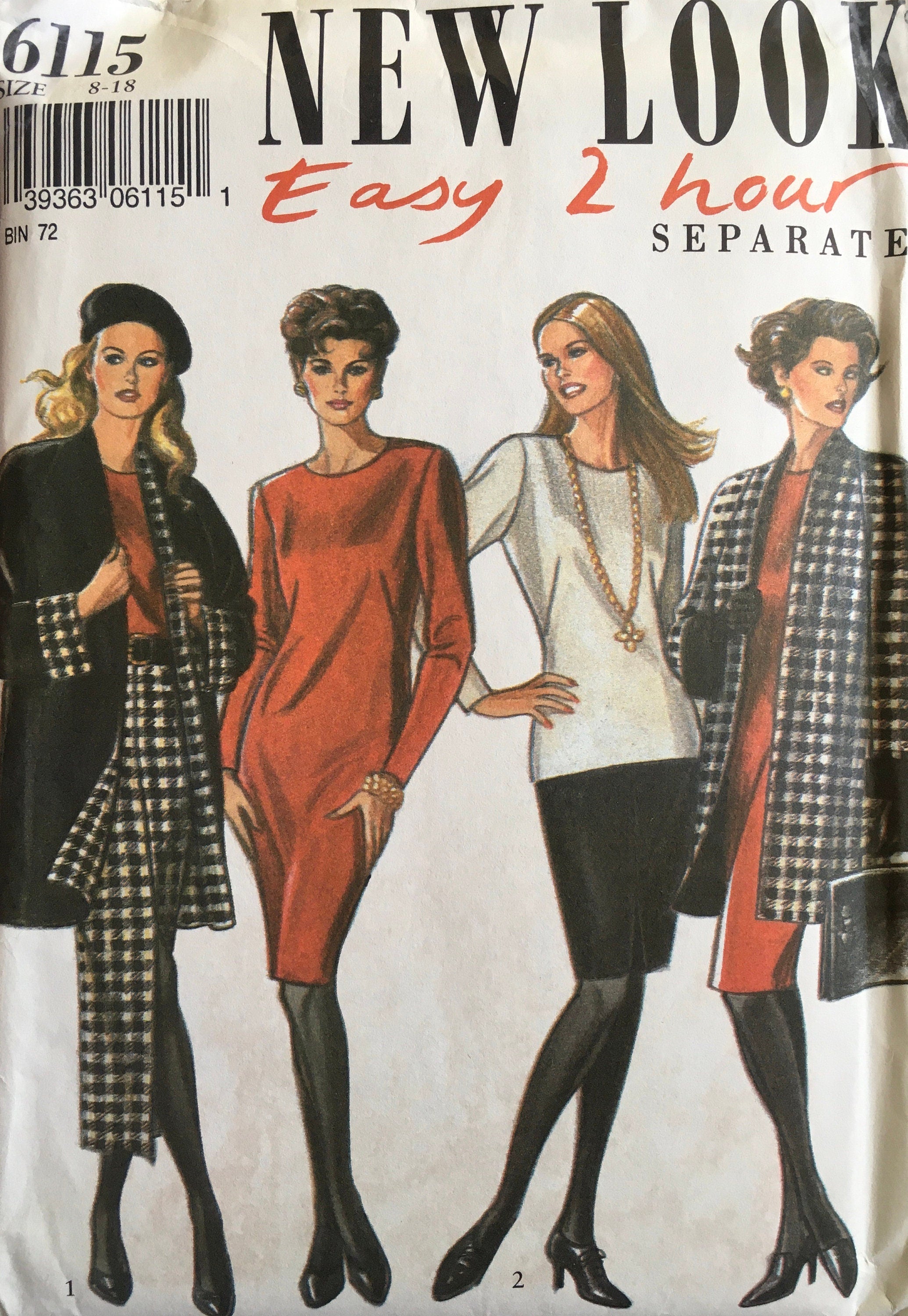 New Look 6115 Sewing Pattern (Vintage) UNCUT