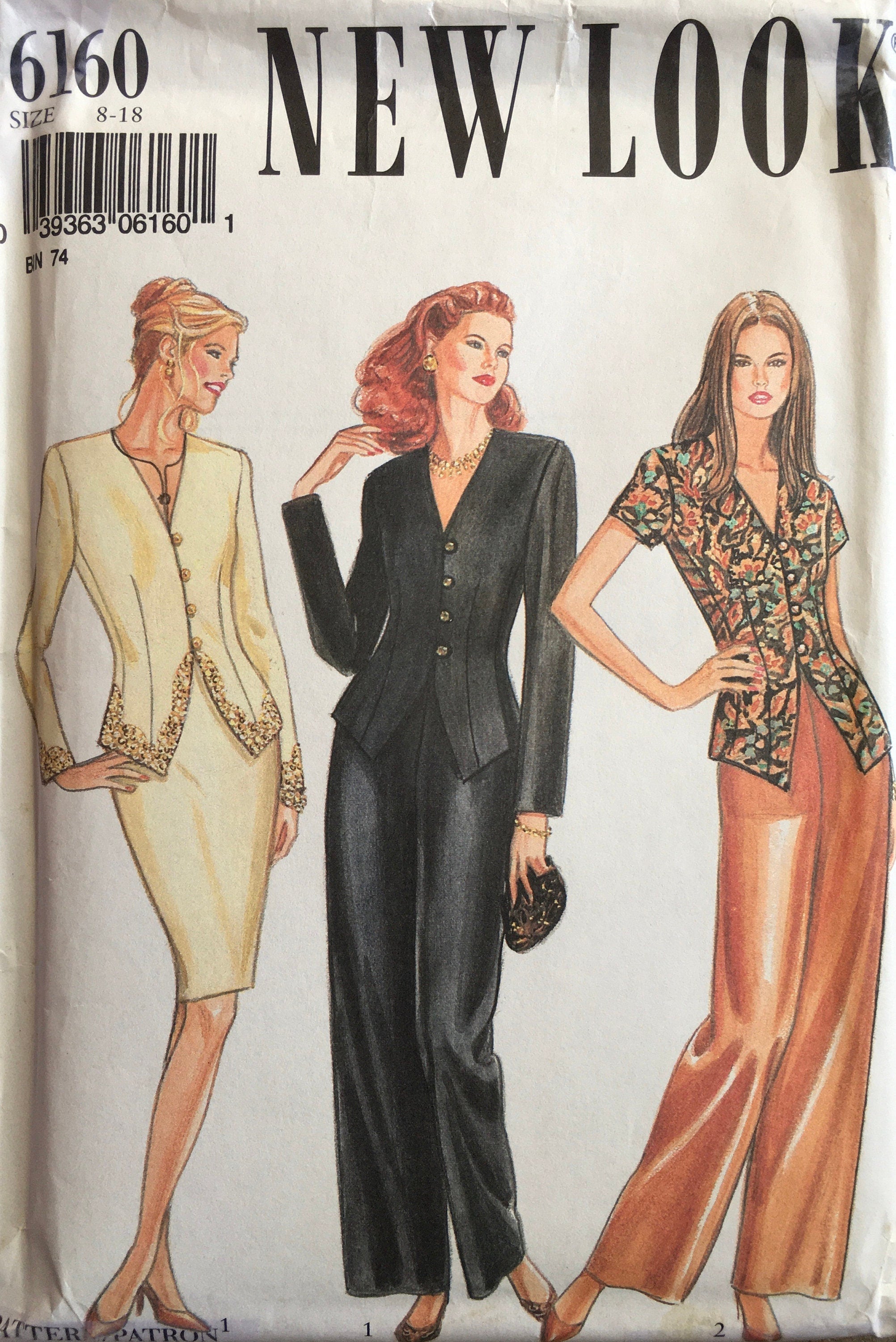 New Look 6160 Sewing Pattern (Vintage) CUT