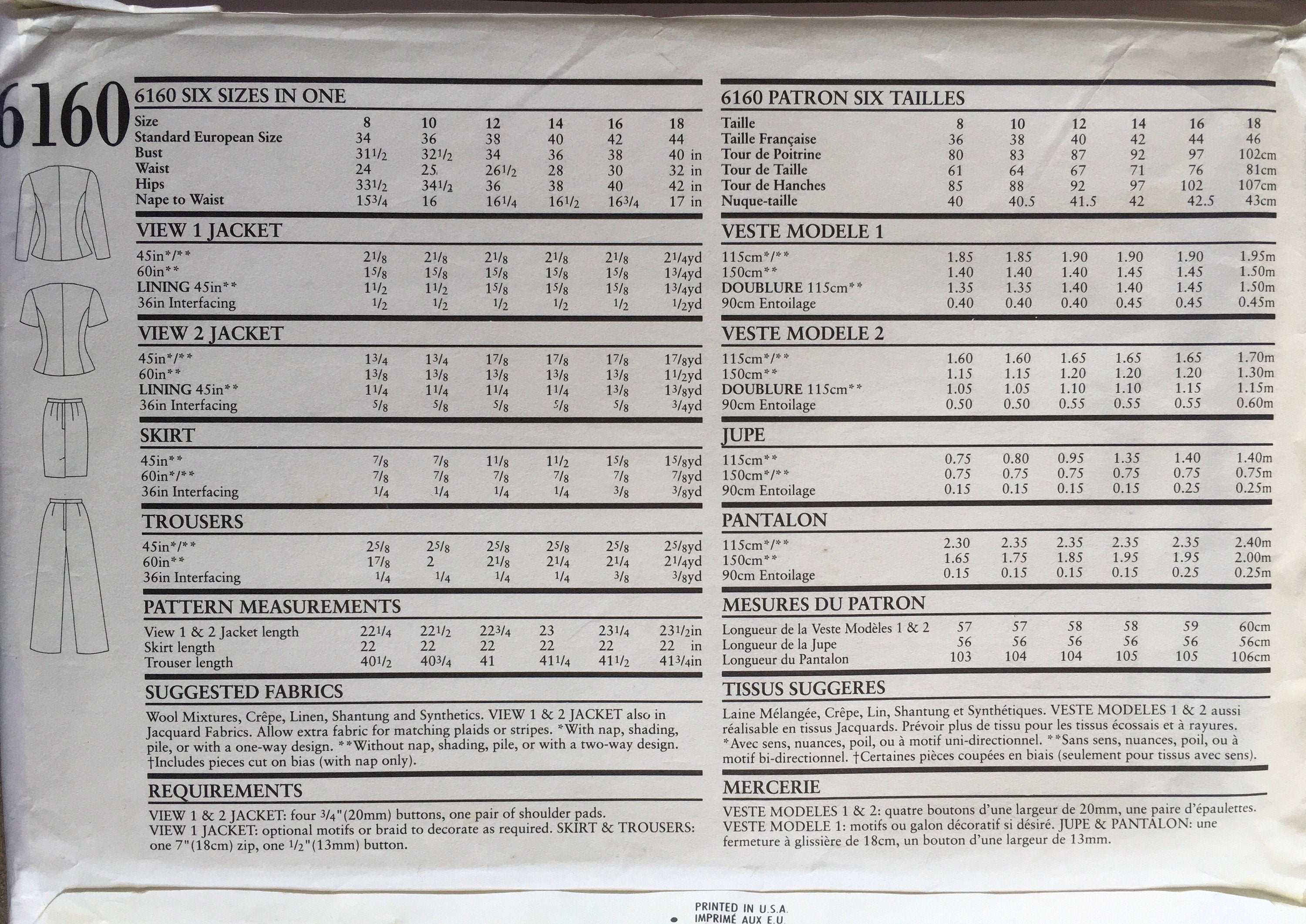 New Look 6160 Sewing Pattern (Vintage) CUT