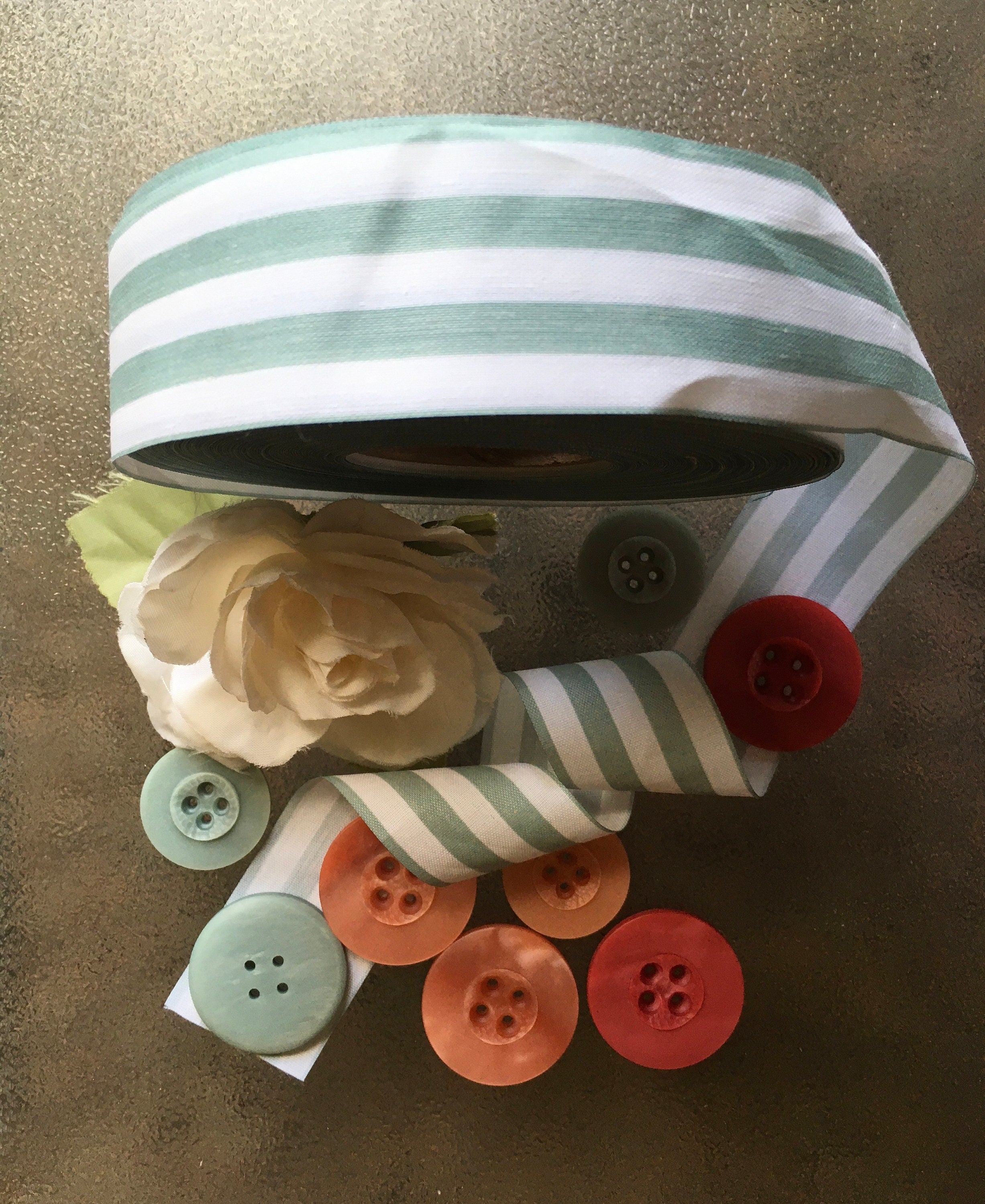 5 Yards Cotton Stripes Ribbon (Vintage)