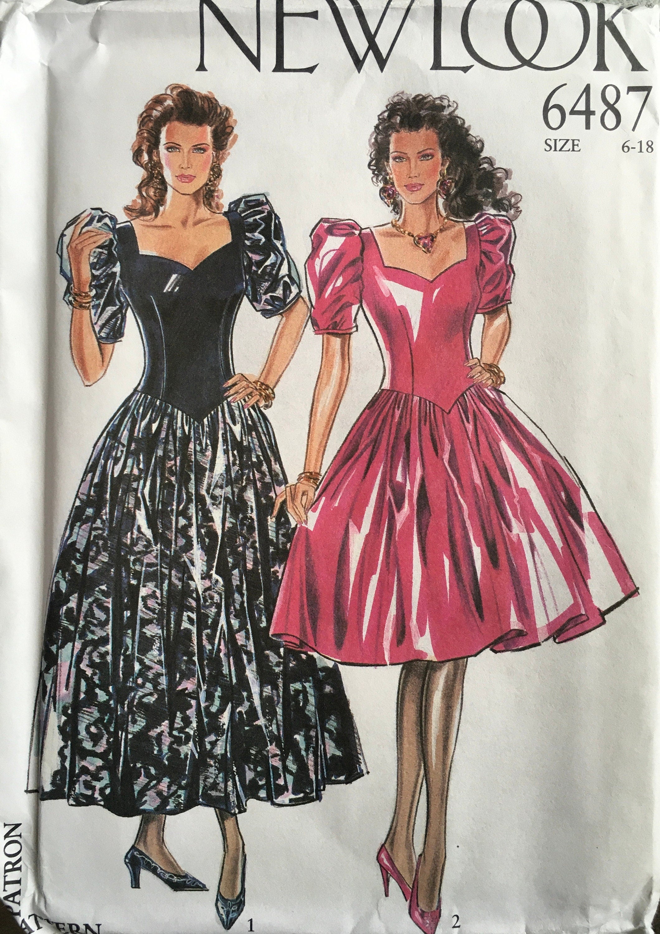 New Look 6487 Sewing Pattern (Vintage) UNCUT