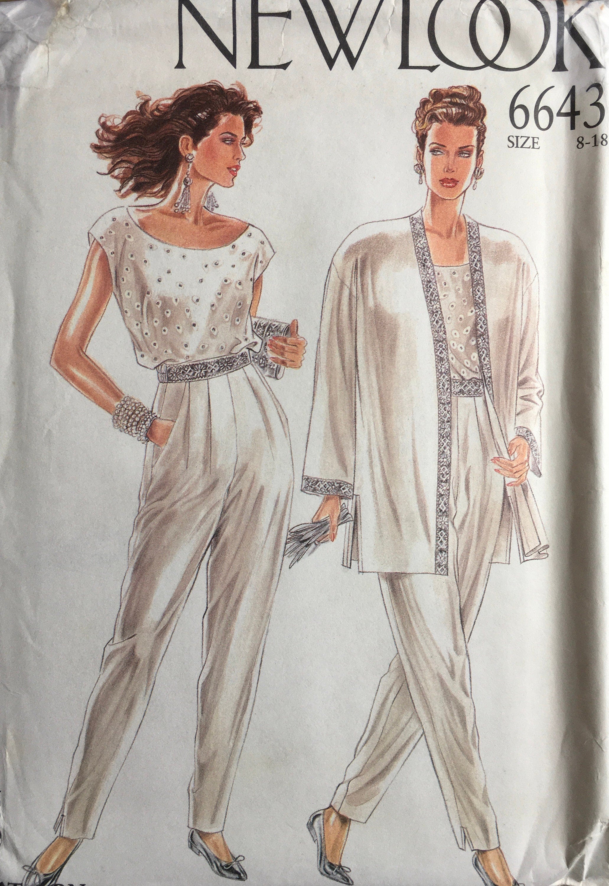 New Look 6643 Sewing Pattern (Vintage) UNCUT