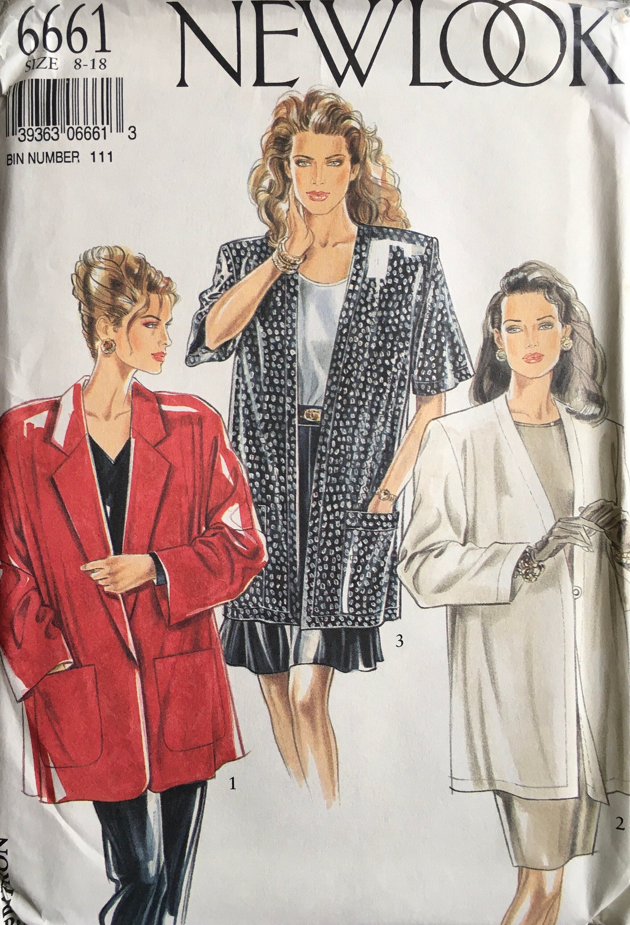New Look 6661 Sewing Pattern (Vintage) UNCUT