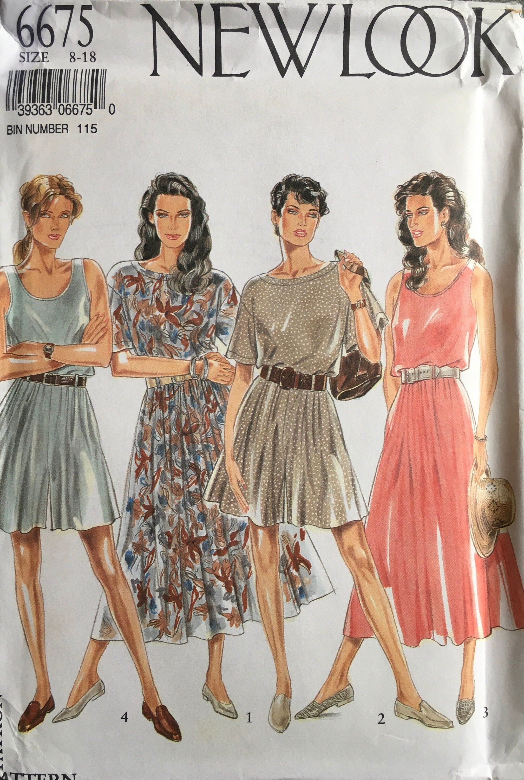 New Look 6675 Sewing Pattern (Vintage) UNCUT