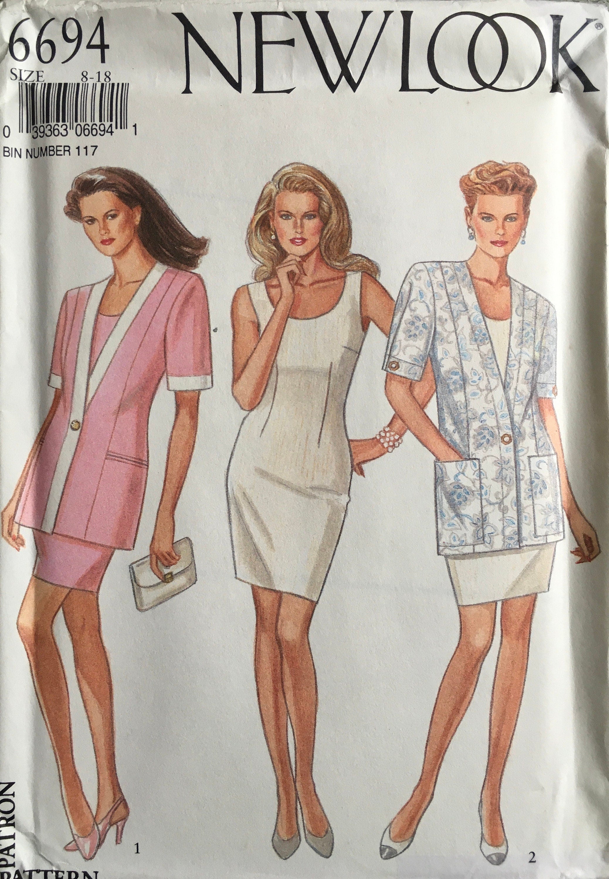 New Look 6694 Sewing Pattern (Vintage) UNCUT