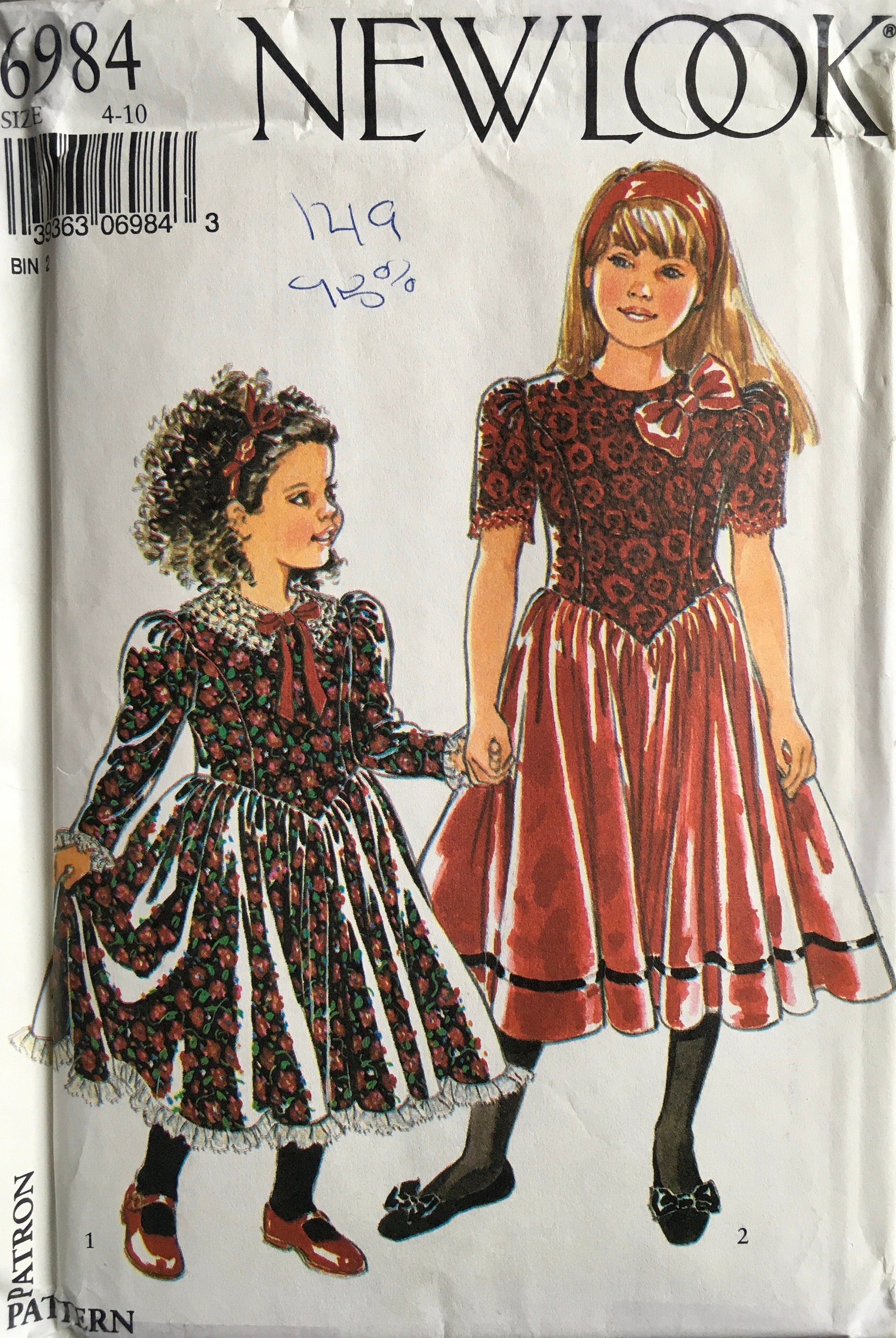 New Look 6984 Sewing Pattern (Vintage) UNCUT