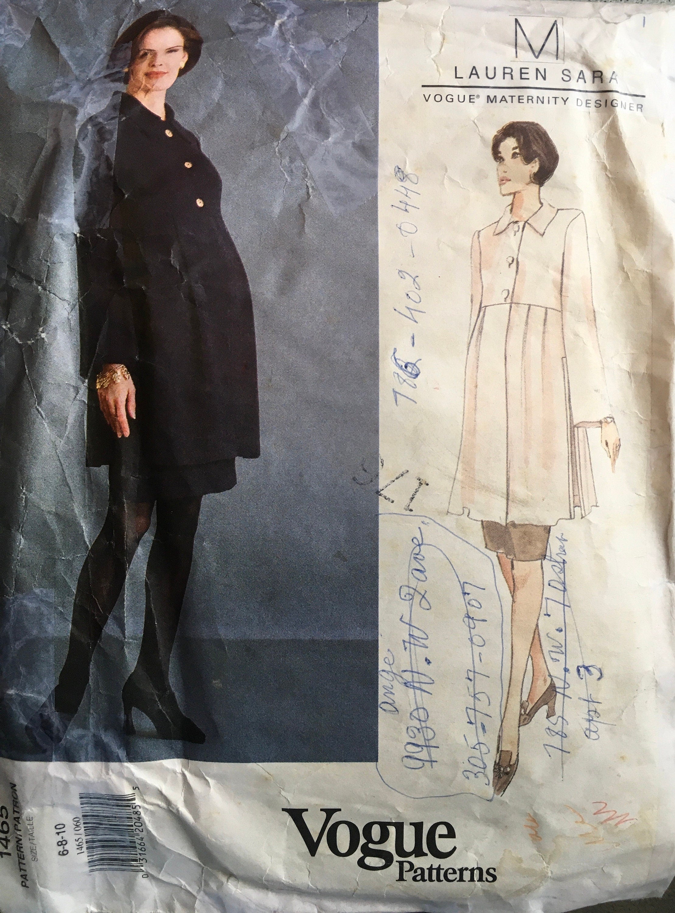 Vogue 1465 Sewing Pattern (Vintage) CUT