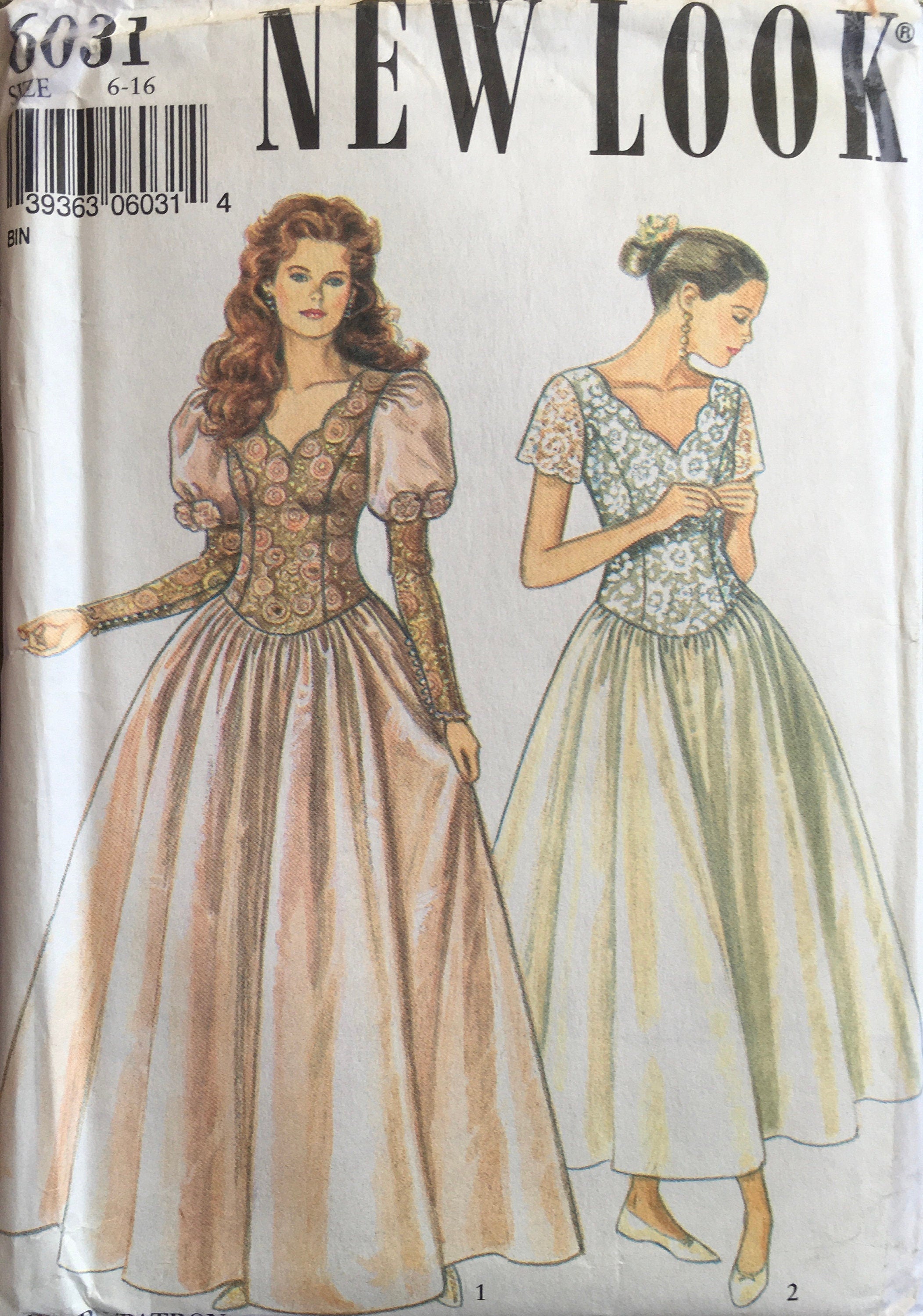 New Look 6031 Sewing Pattern (Vintage) UNCUT