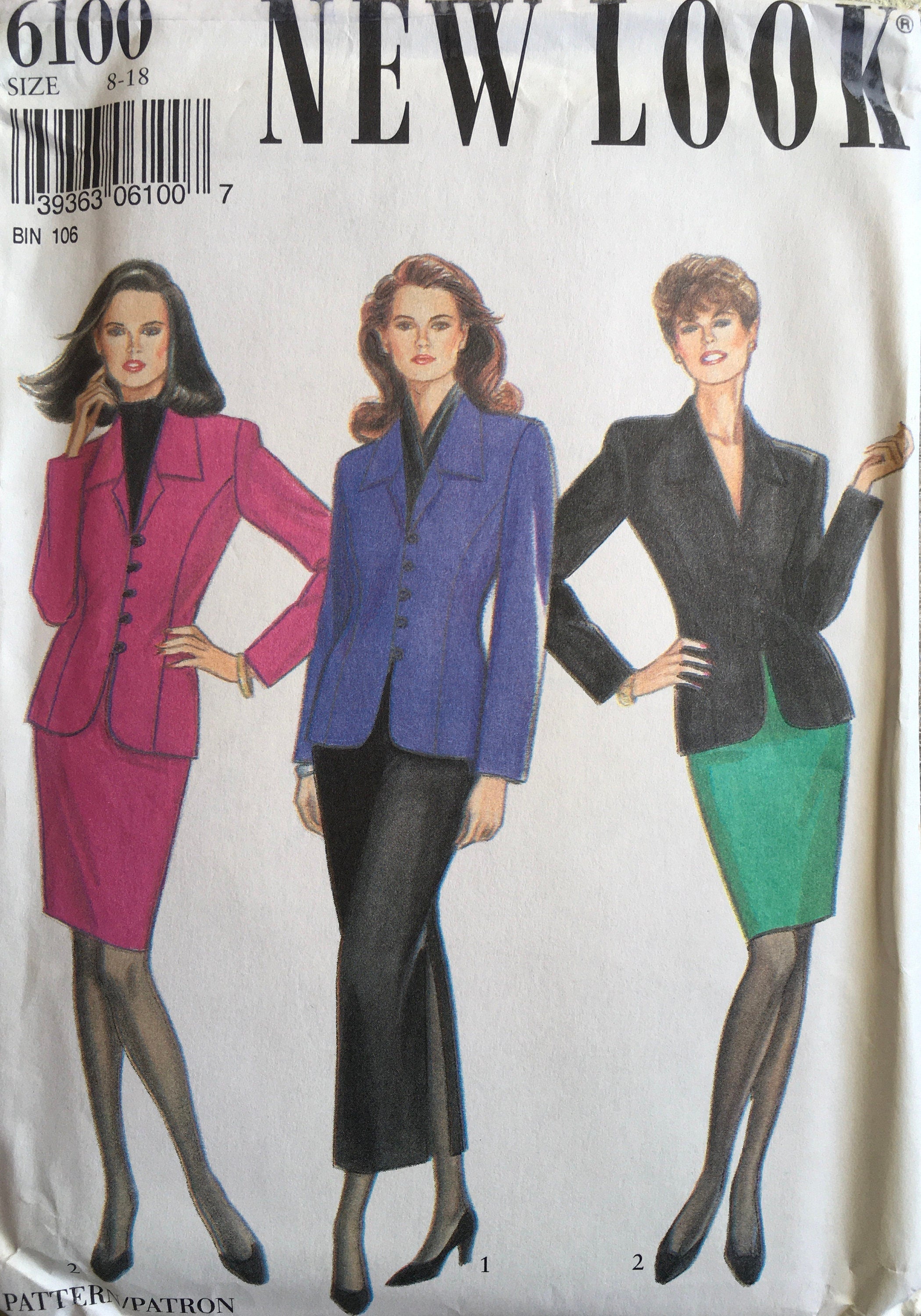 New Look 6100 Sewing Pattern (Vintage) UNCUT
