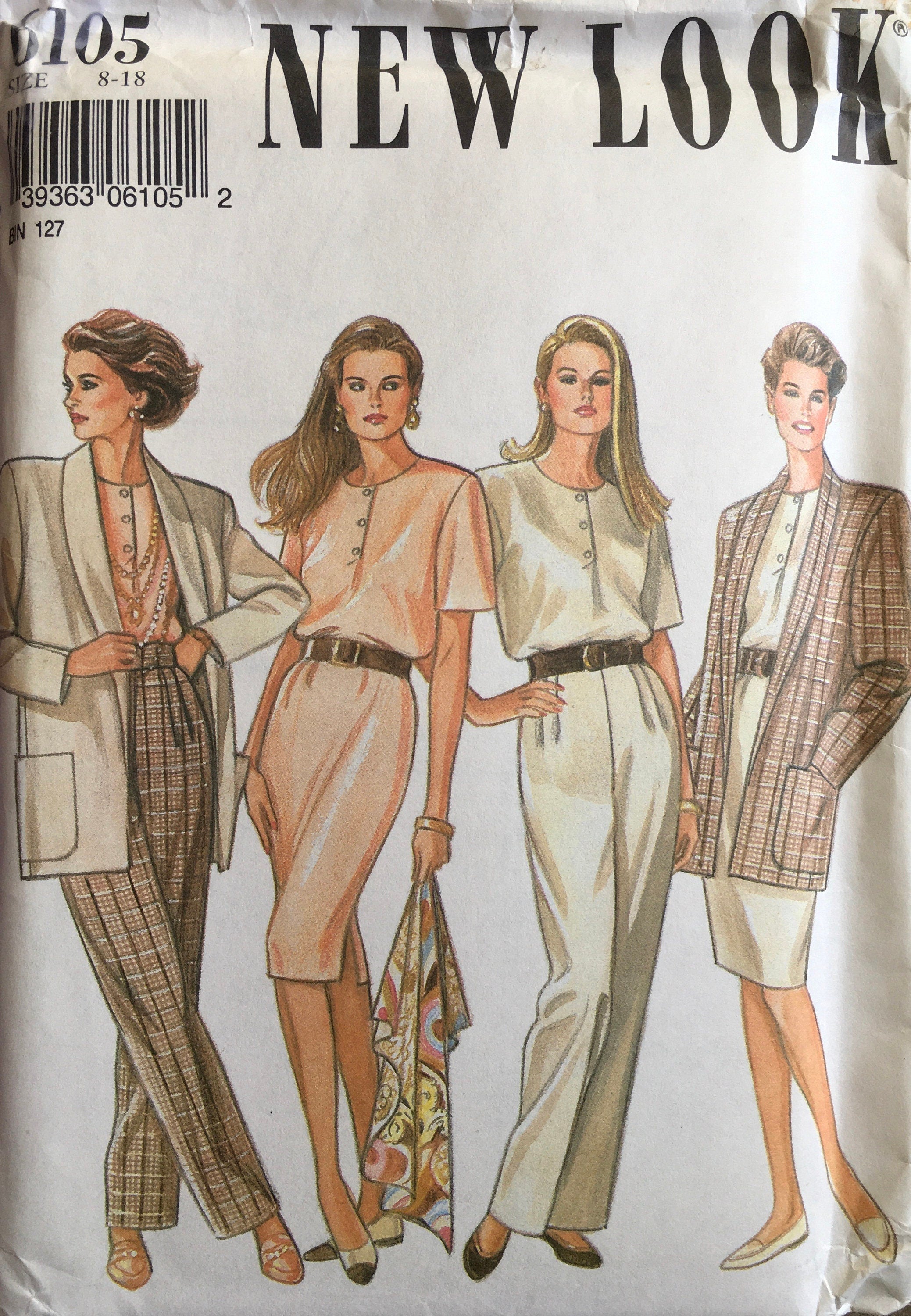 New Look 6105 Sewing Pattern (Vintage) UNCUT
