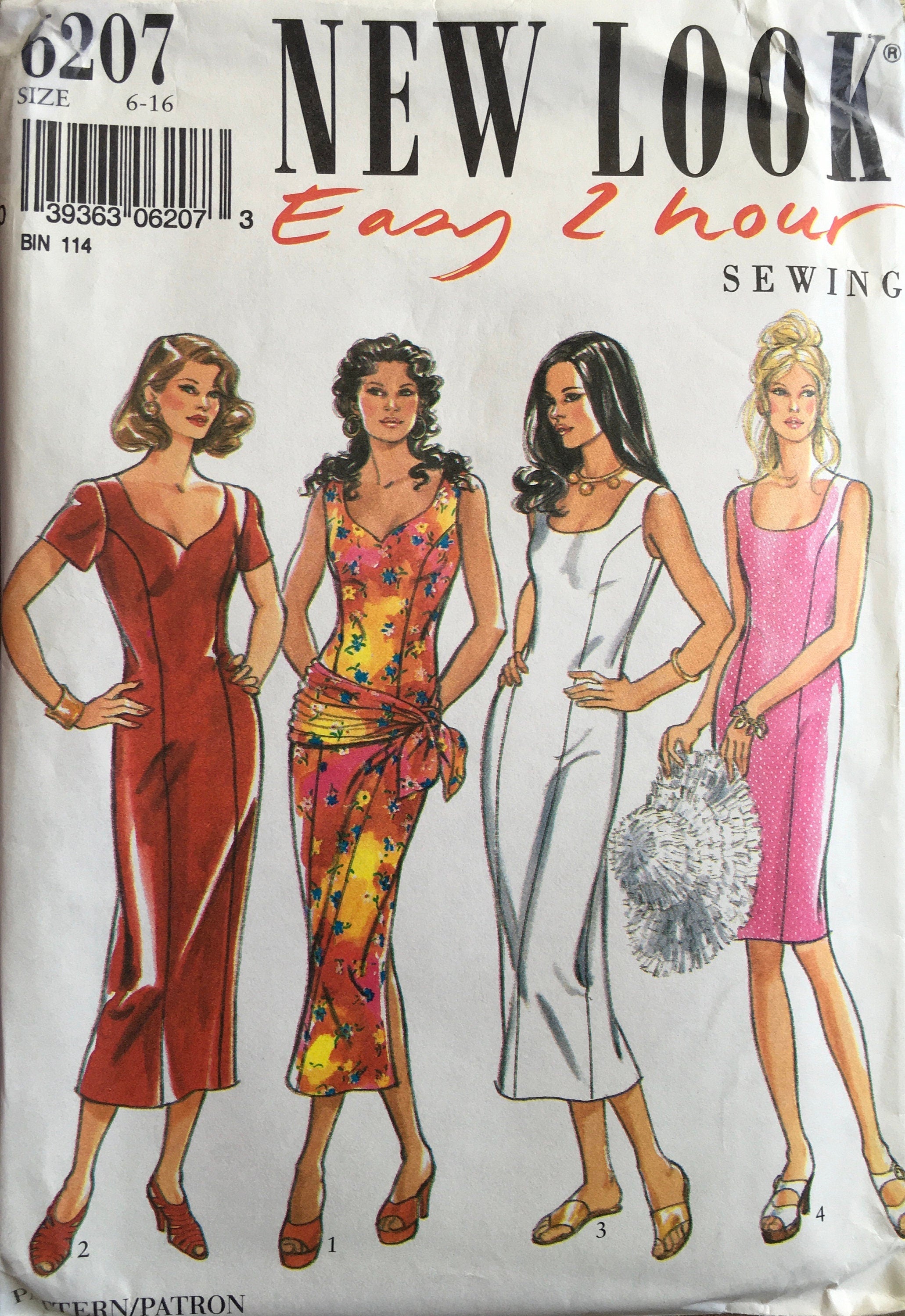 New Look 6207 Sewing Pattern (Vintage) CUT