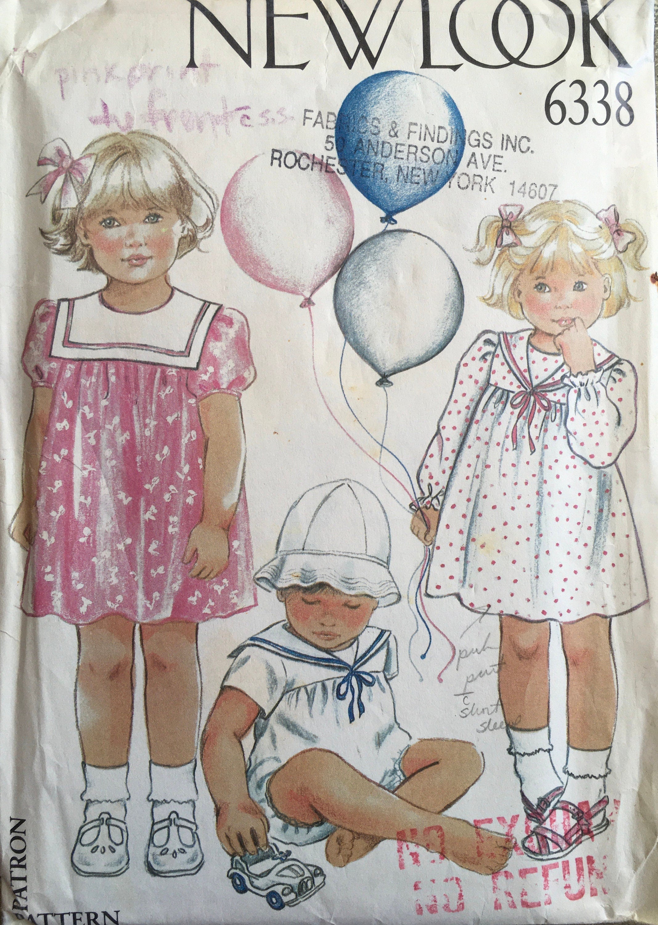 New Look 6338 Sewing Pattern (Vintage) CUT
