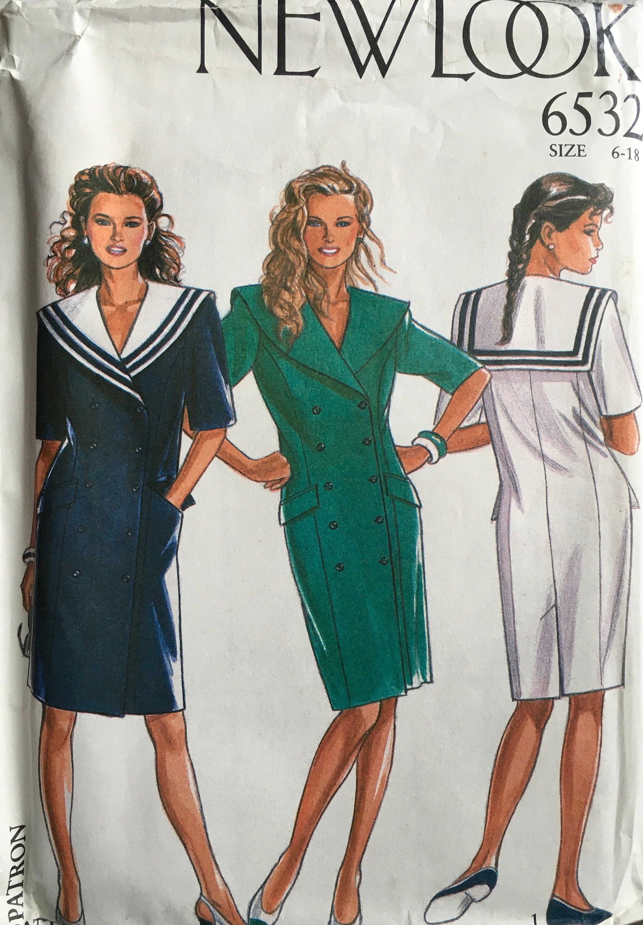 New Look 6532 Sewing Pattern (Vintage) CUT