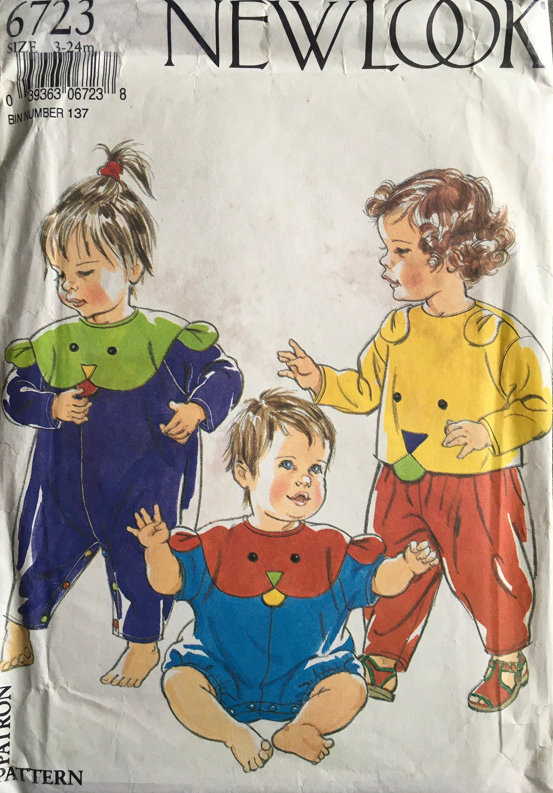 New Look 6723 Sewing Pattern (Vintage) UNCUT